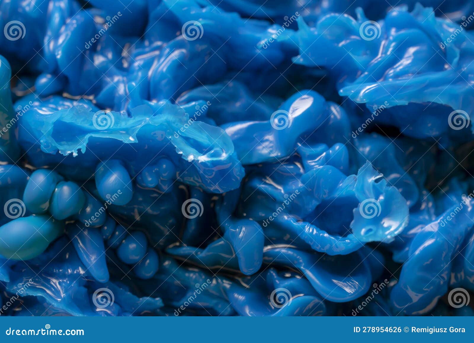 Copper Hydroxide, Abstract Background of Spherical Structures Stock