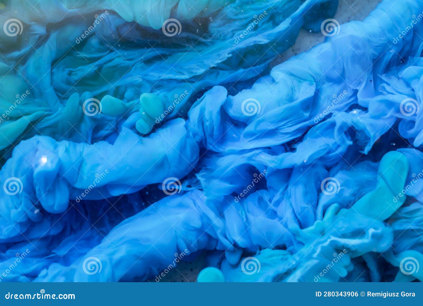 Copper Hydroxide, Abstract Background of Spherical Structures Stock