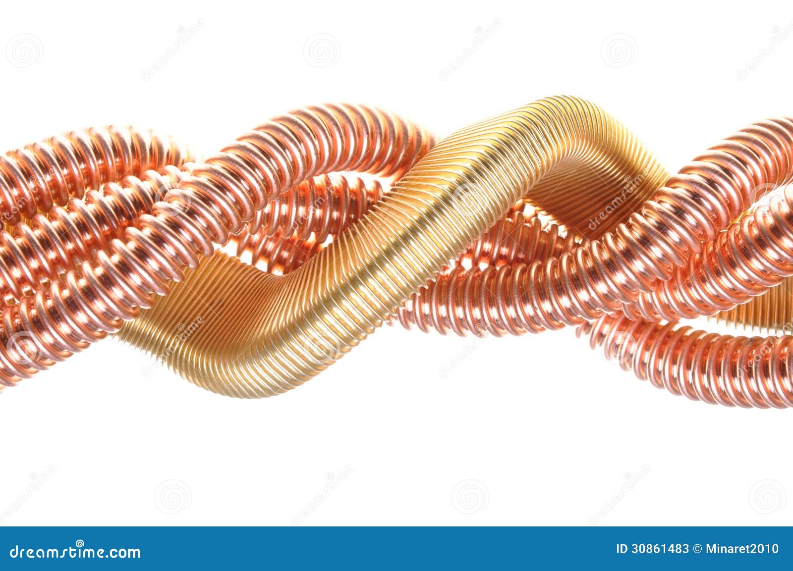 Copper Insulated Transmission Lines Stock Image Image of background