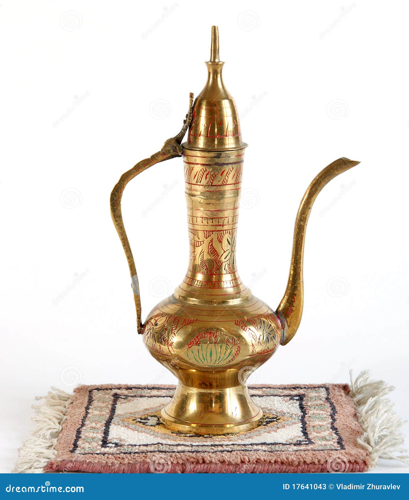 Copper Jug with a Traditional Arabic Ornaments Stock Image Image of traditional, shiny 17641043