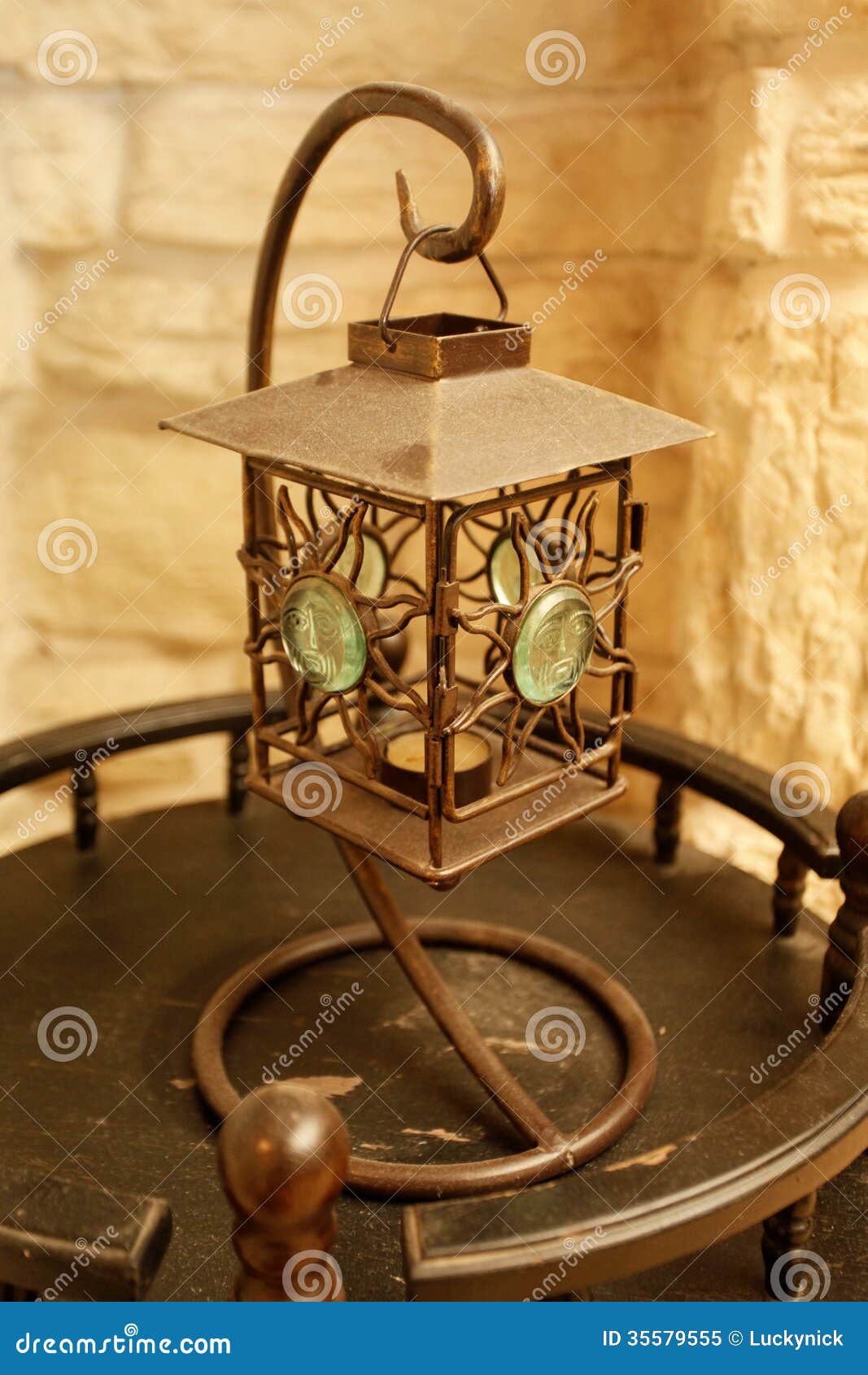 Copper lantern stock image. Image of historic, lamp, antique 35579555