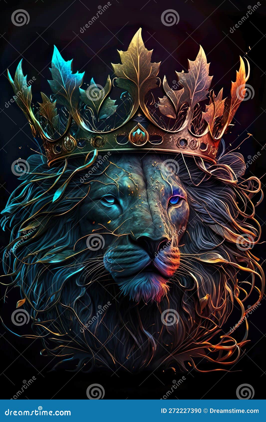 Premium AI Image  King crown illustration
