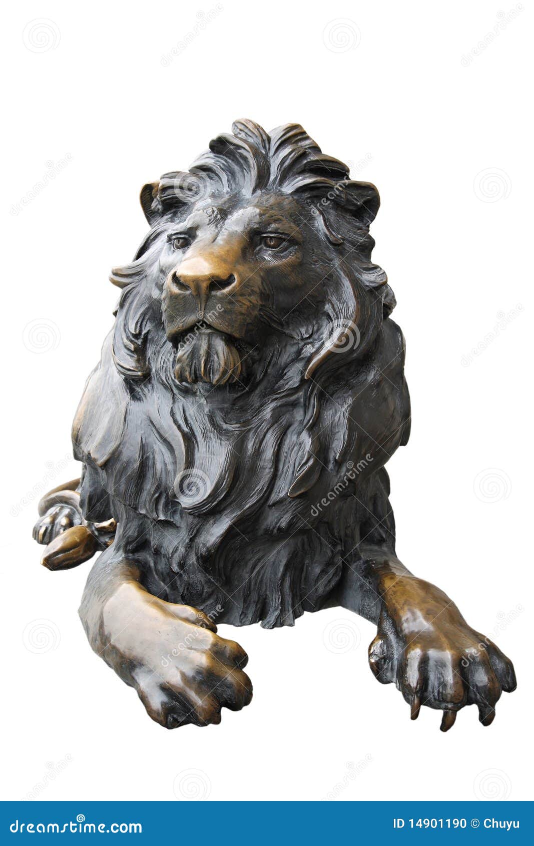 Copper lion statue stock photo. Image of copper, mouth 14901190