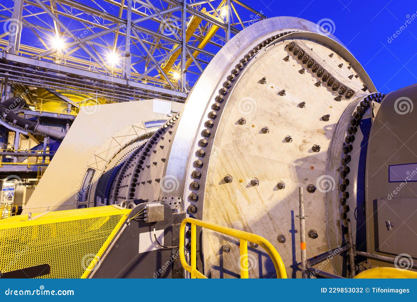 Copper mine ball mill stock photo. Image of grinding 229853032