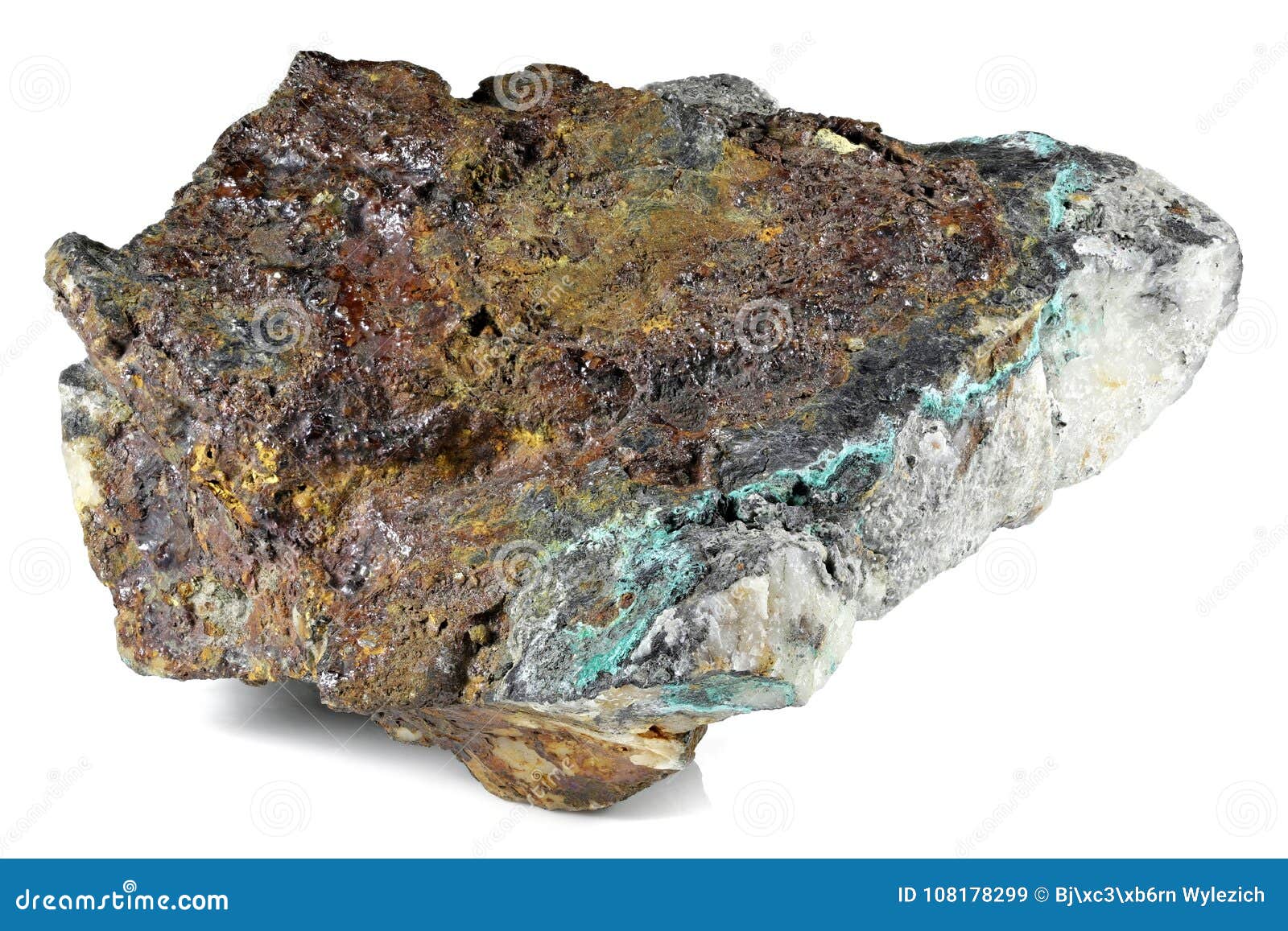 Copper ore stock image. Image of germany, stone, mineralogy 108178299