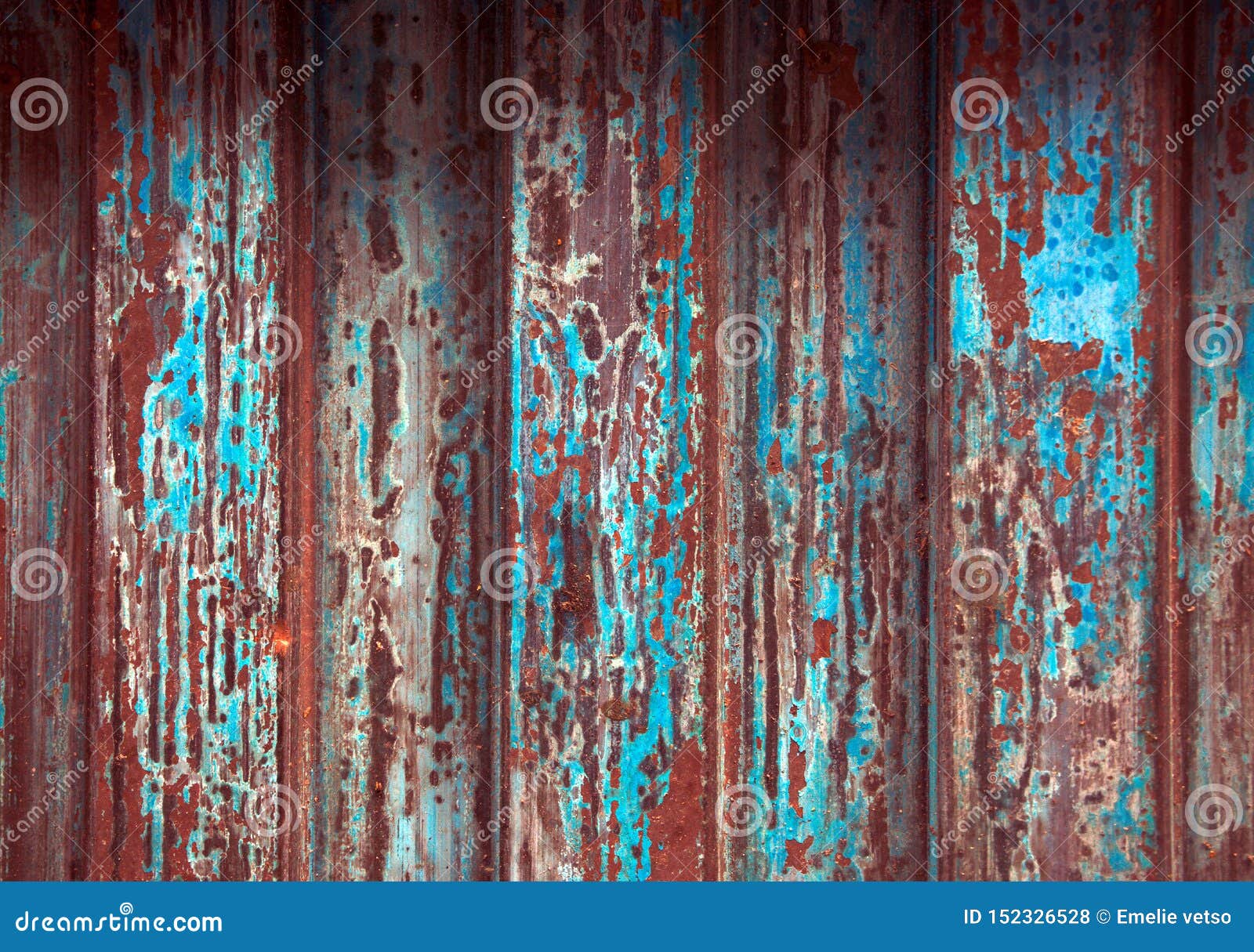 corroded copper panel