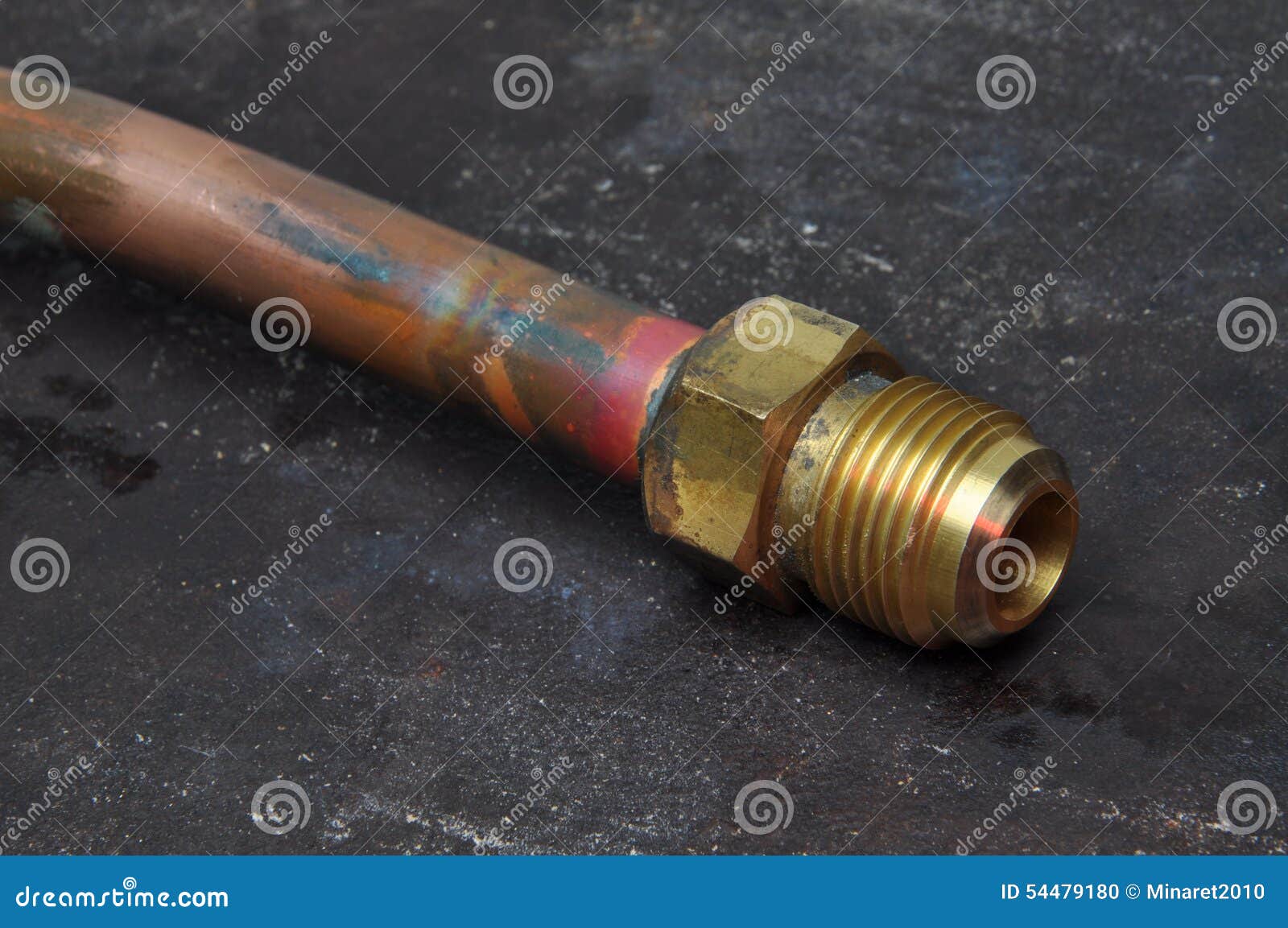 Copper Pipes Isolated on Metal Background Stock Photo Image of pipes