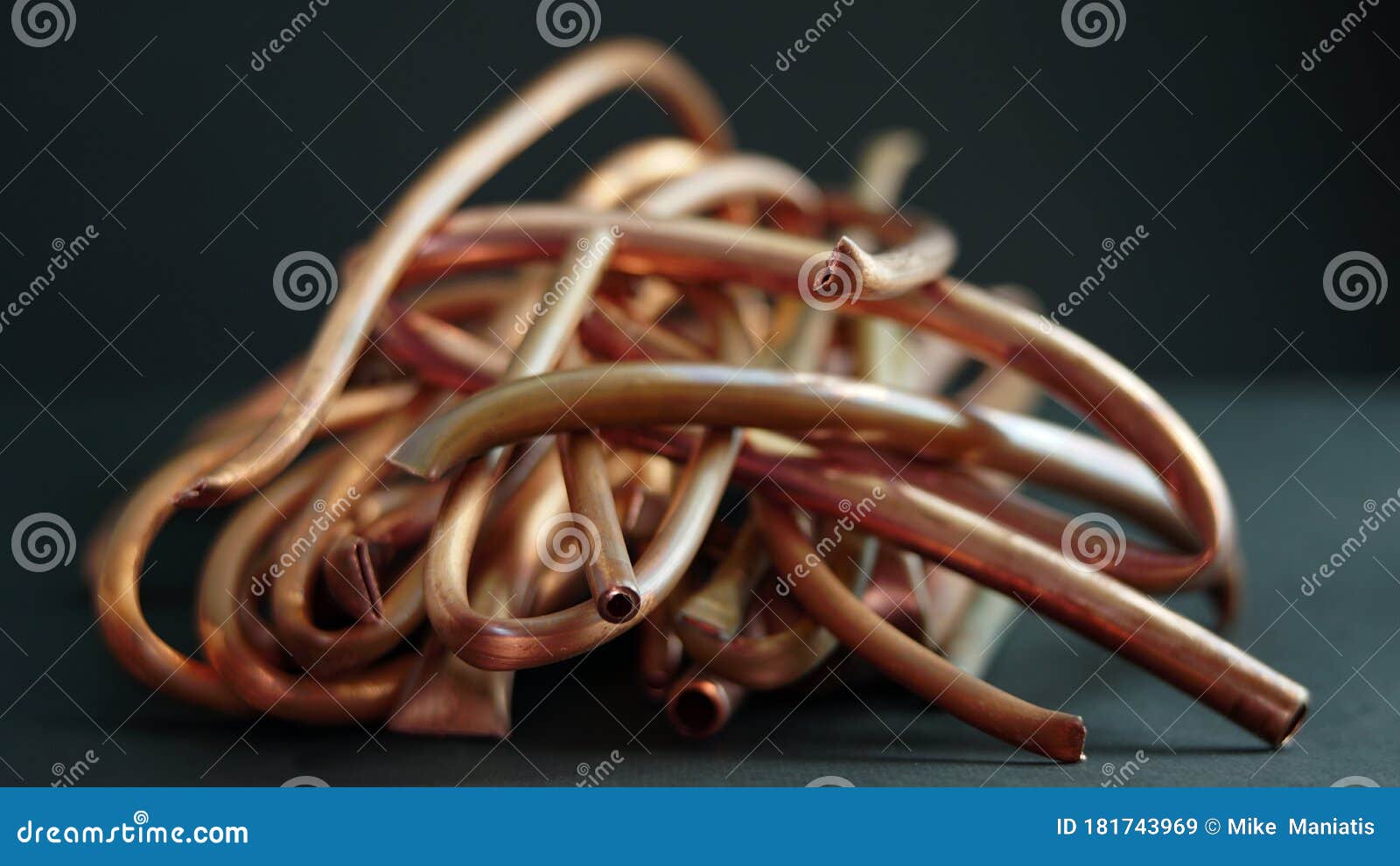 Copper Pipes Scrap Metal and Plumping Stock Image Image of euro