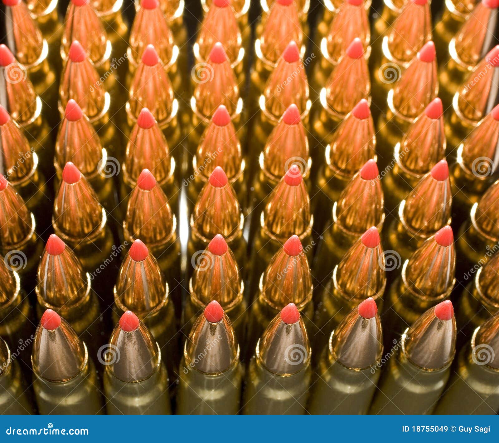 Copper plated bullets stock image. Image of white, ammo 18755049