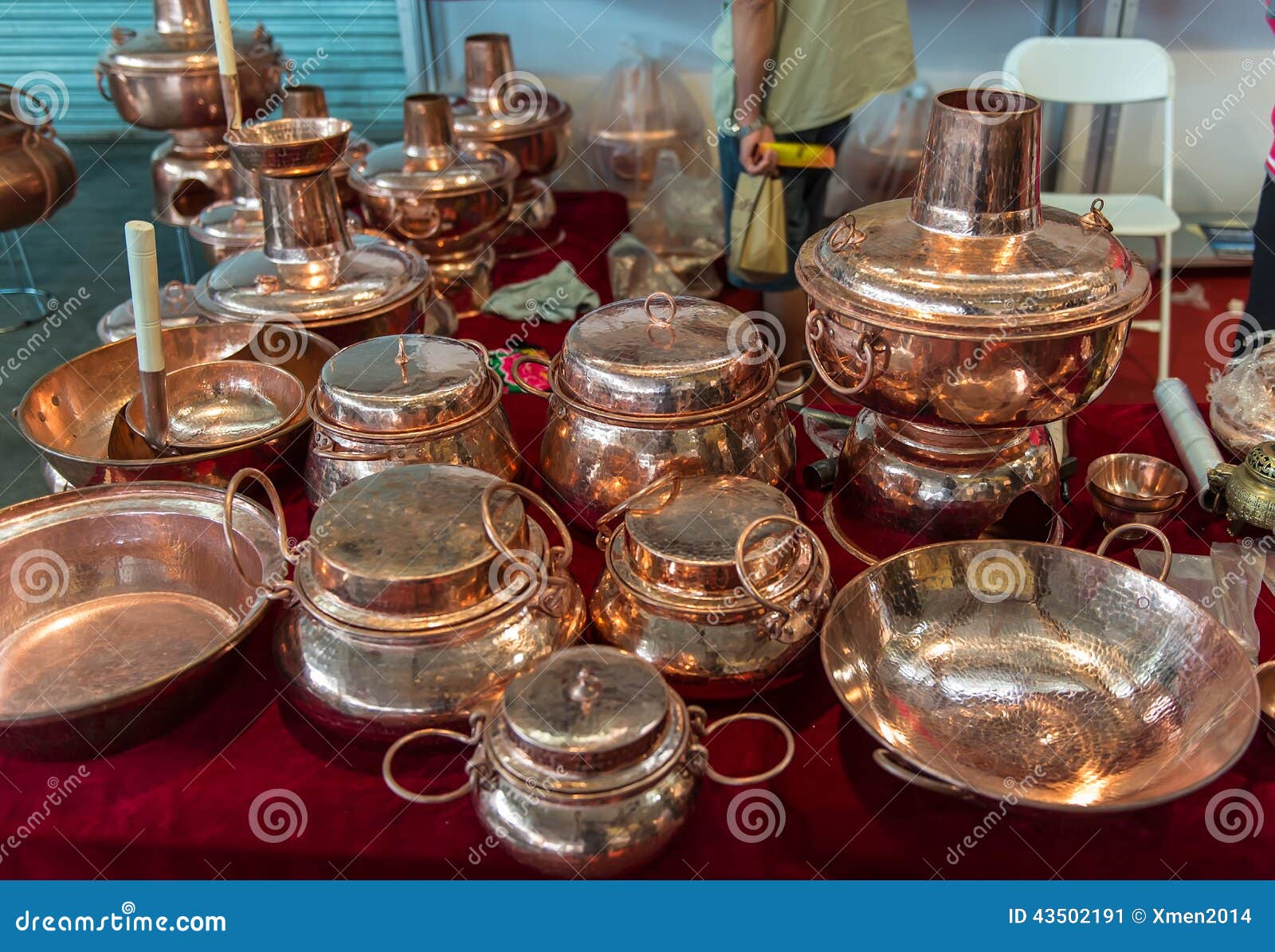 Copper pot stock image. Image of cultural, culture, gourd 43502191