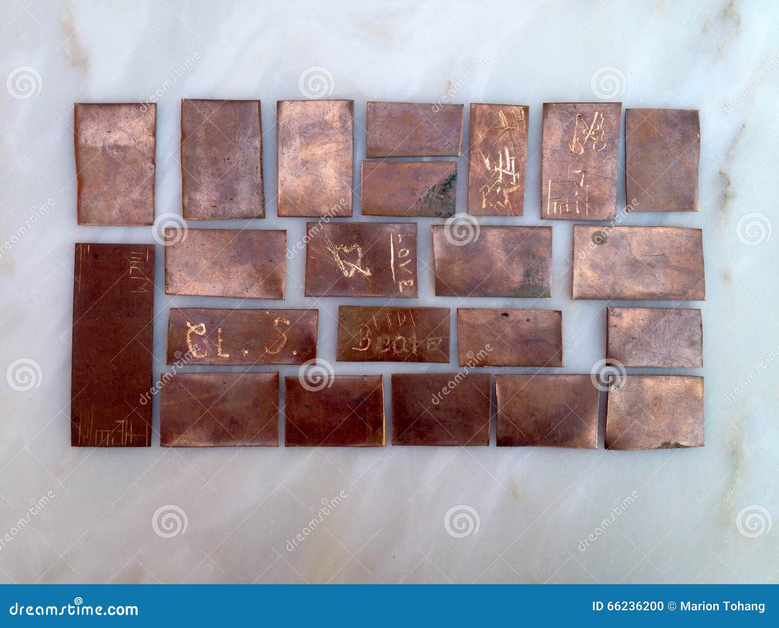 Copper scrap stock photo. Image of money, industry, plates 66236200