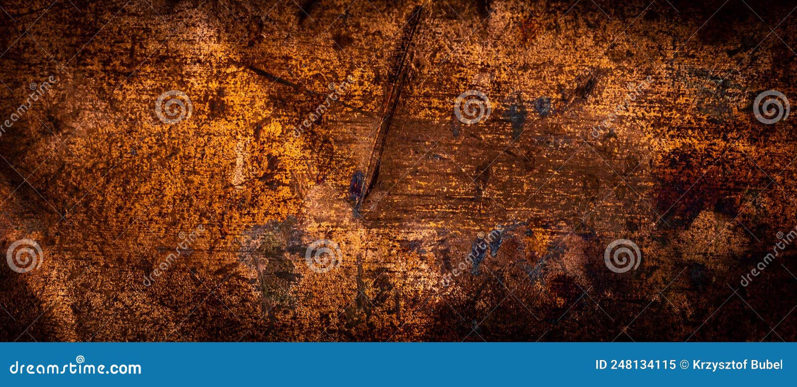 Copper Sheet with Colorful. Background or Textura Patterns Stock Image