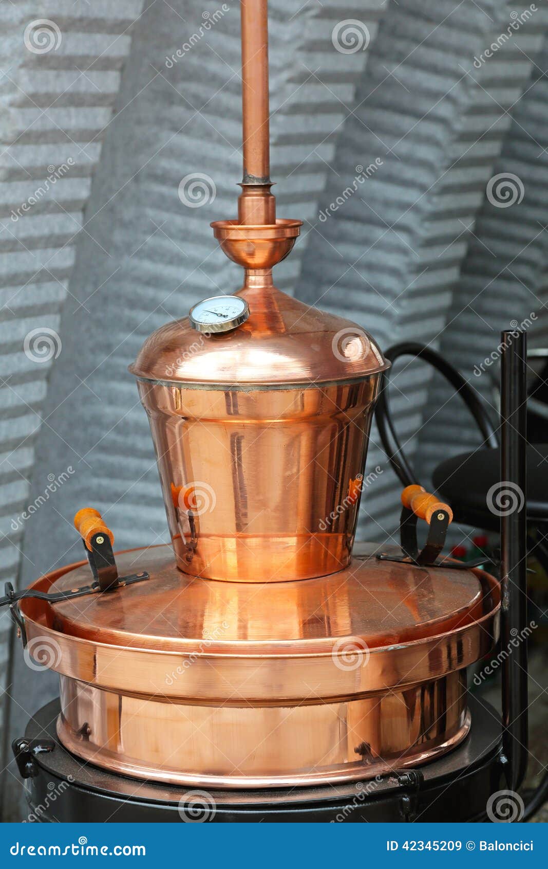 Copper still stock image. Image of vintage, metal, vessel 42345209