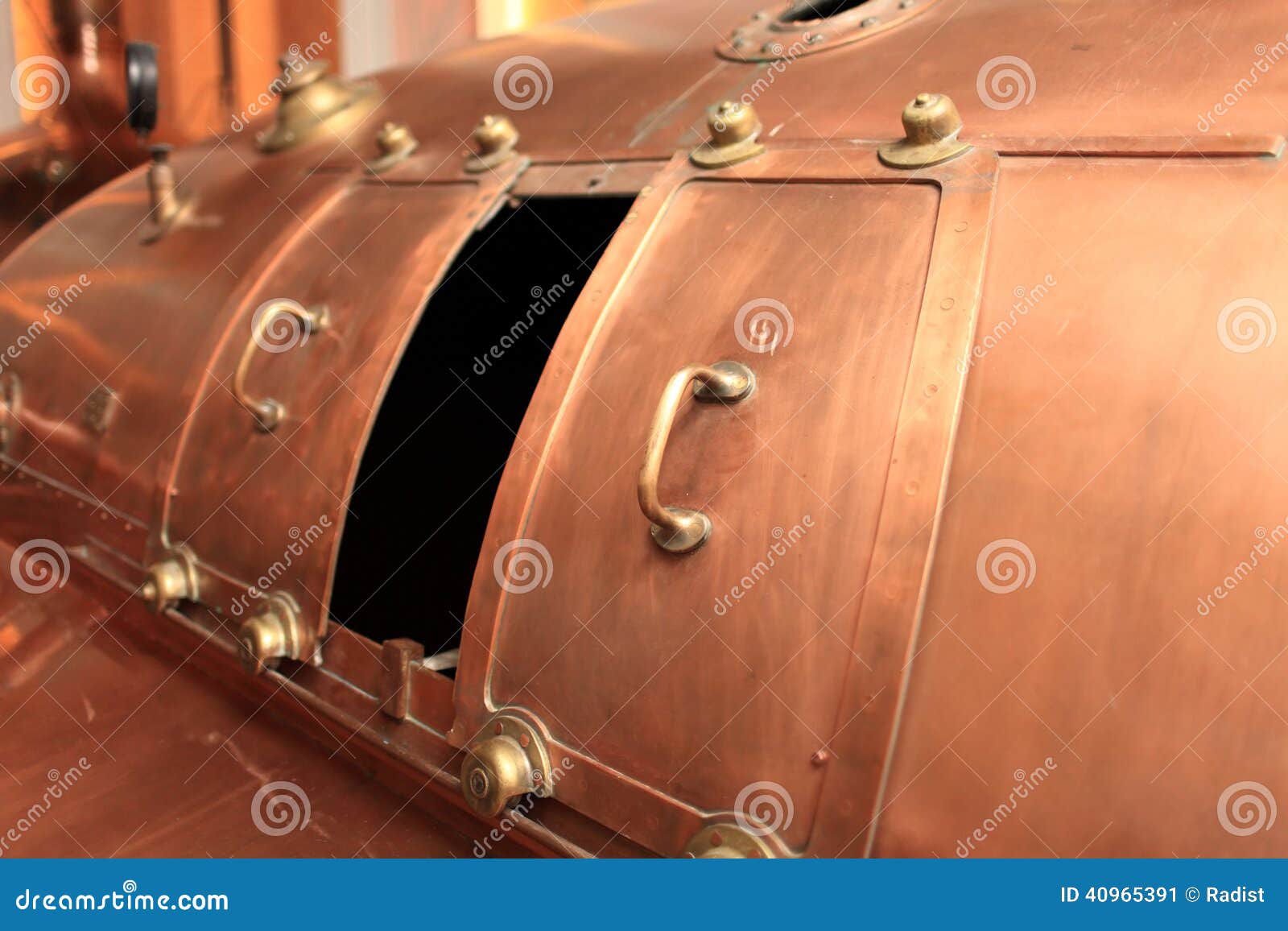 Copper tank stock image. Image of condensation, basement 40965391