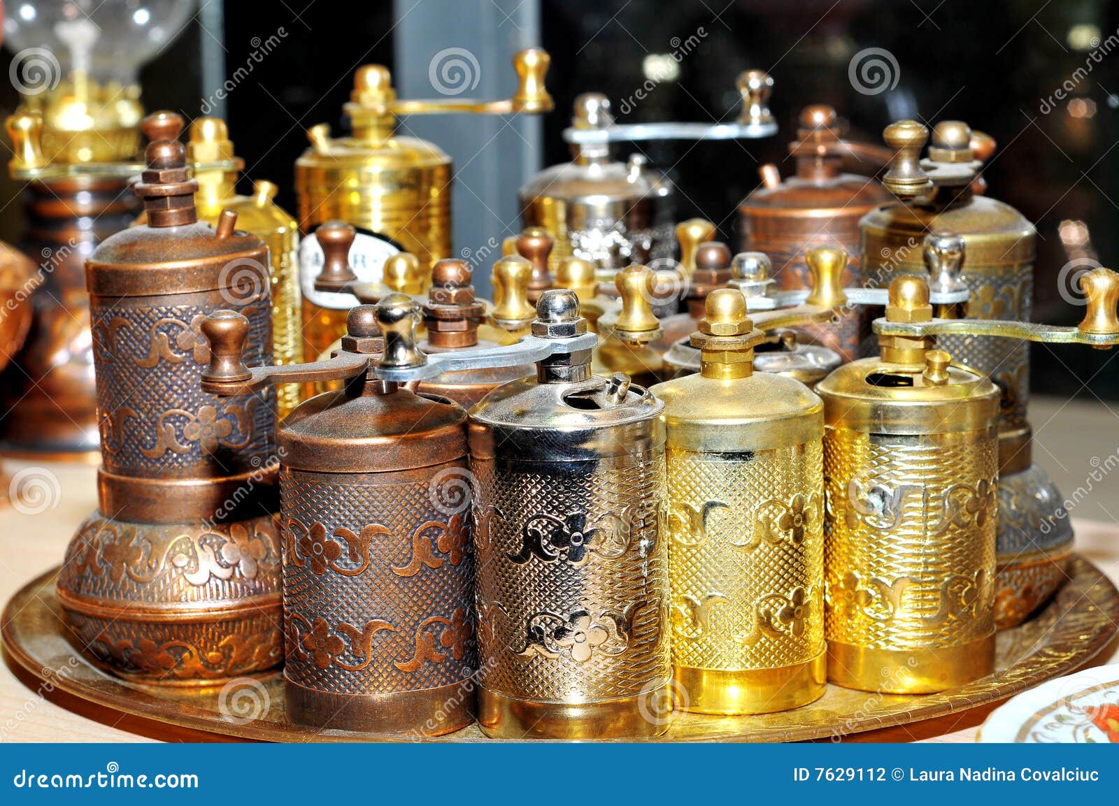 Copper Traditional Pepper Mill Stock Photo Image of metallic, copper