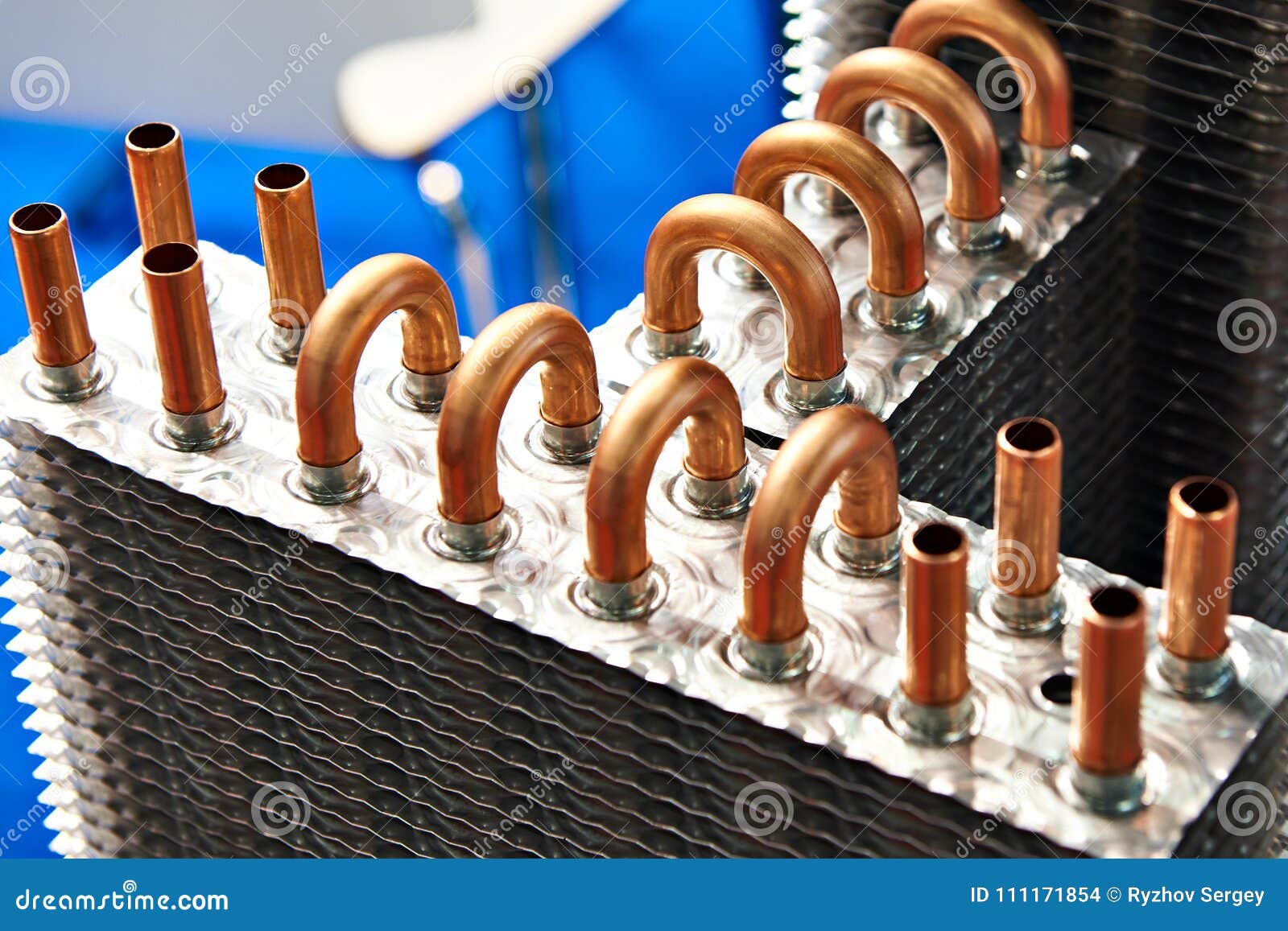 Copper tube radiator stock photo. Image of radiator 111171854