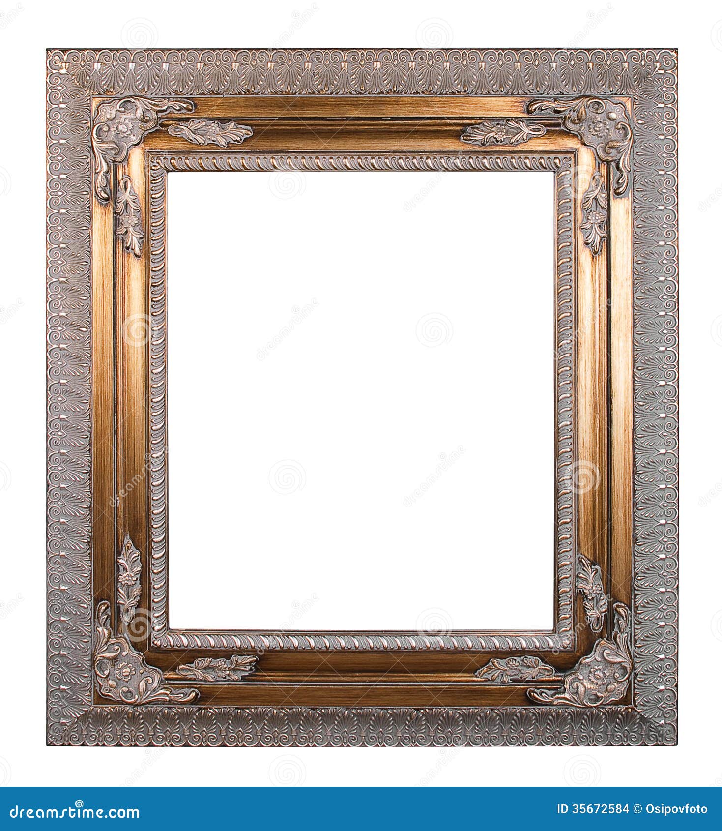 Copper vintage frame stock photo. Image of golden, frame 35672584