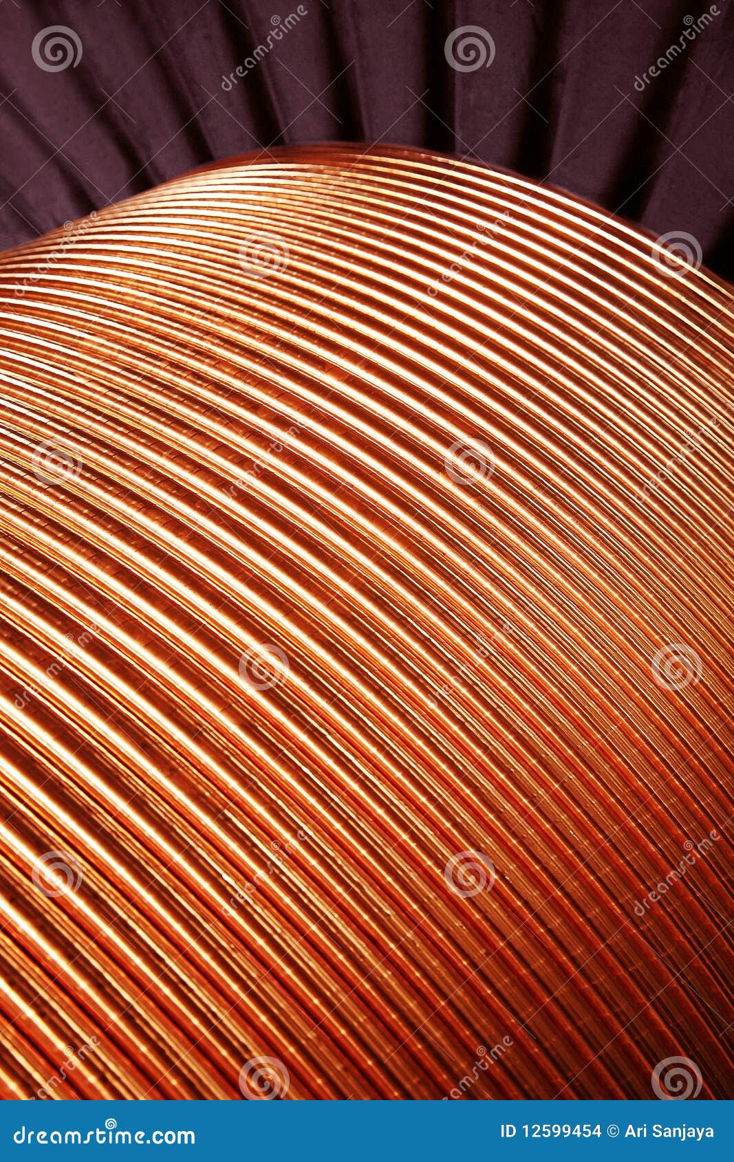 Copper Wire On Spool, Isolated On White Backgrounds, With Clipping