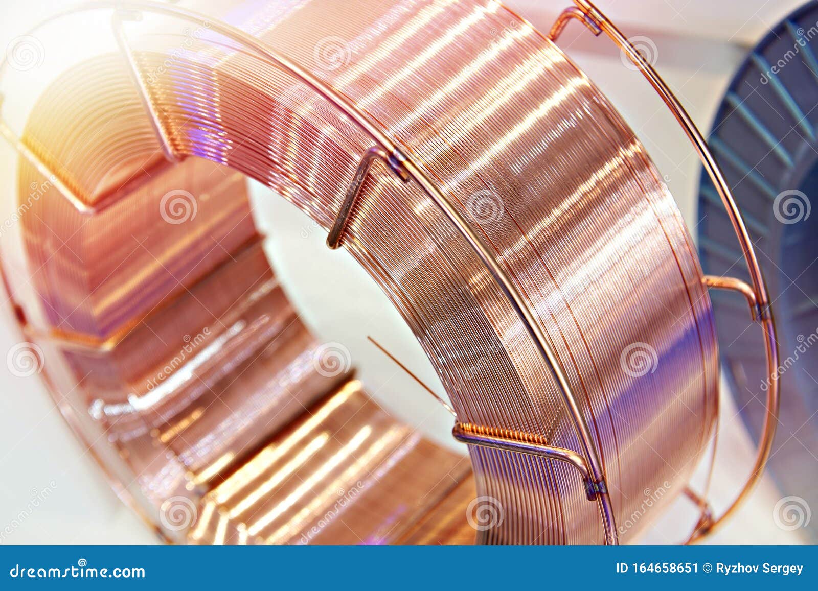 Coil copper wire stock image. Image of cables, electricity 164658651