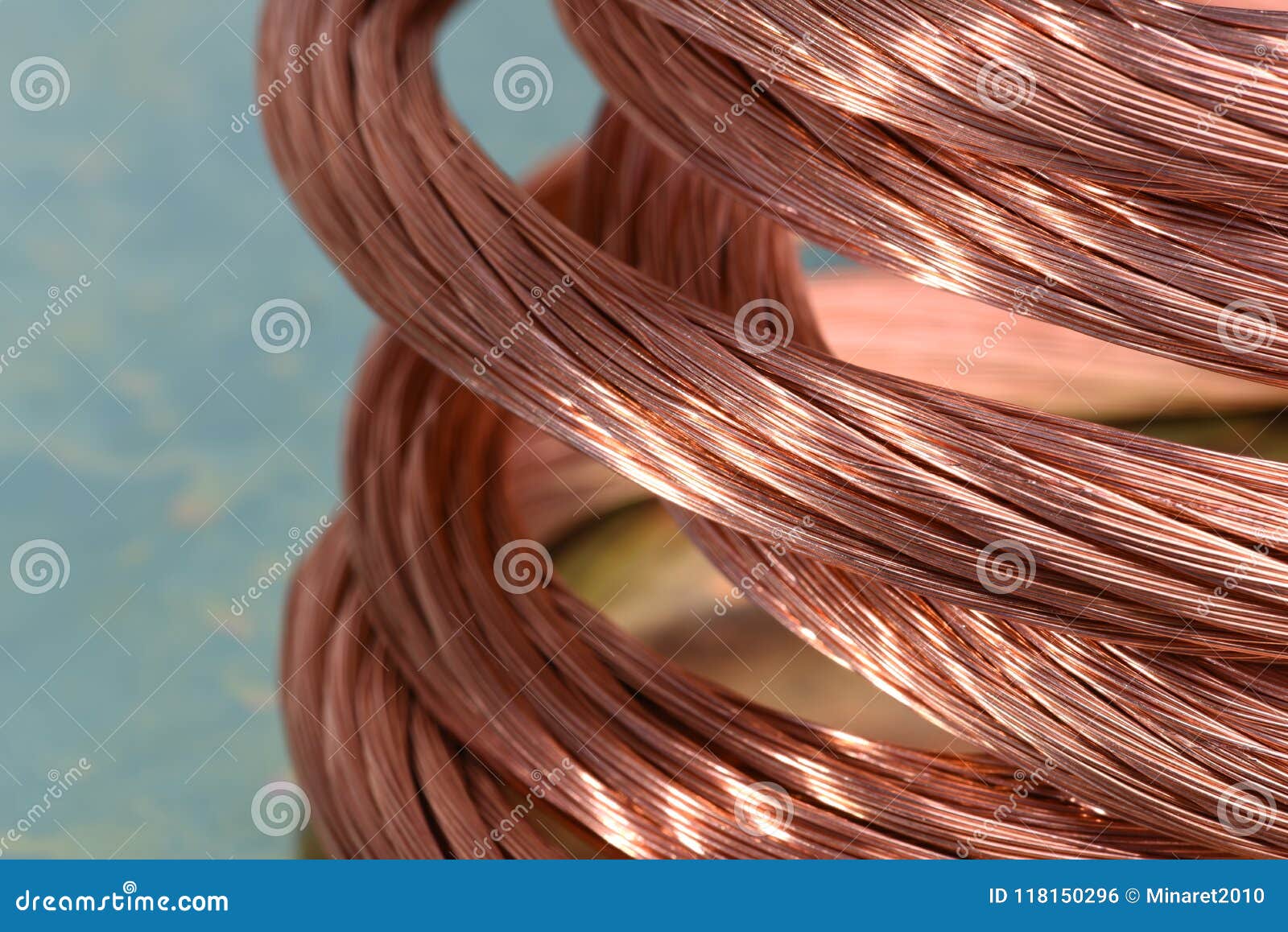 copper wire, concept of industry of raw materials