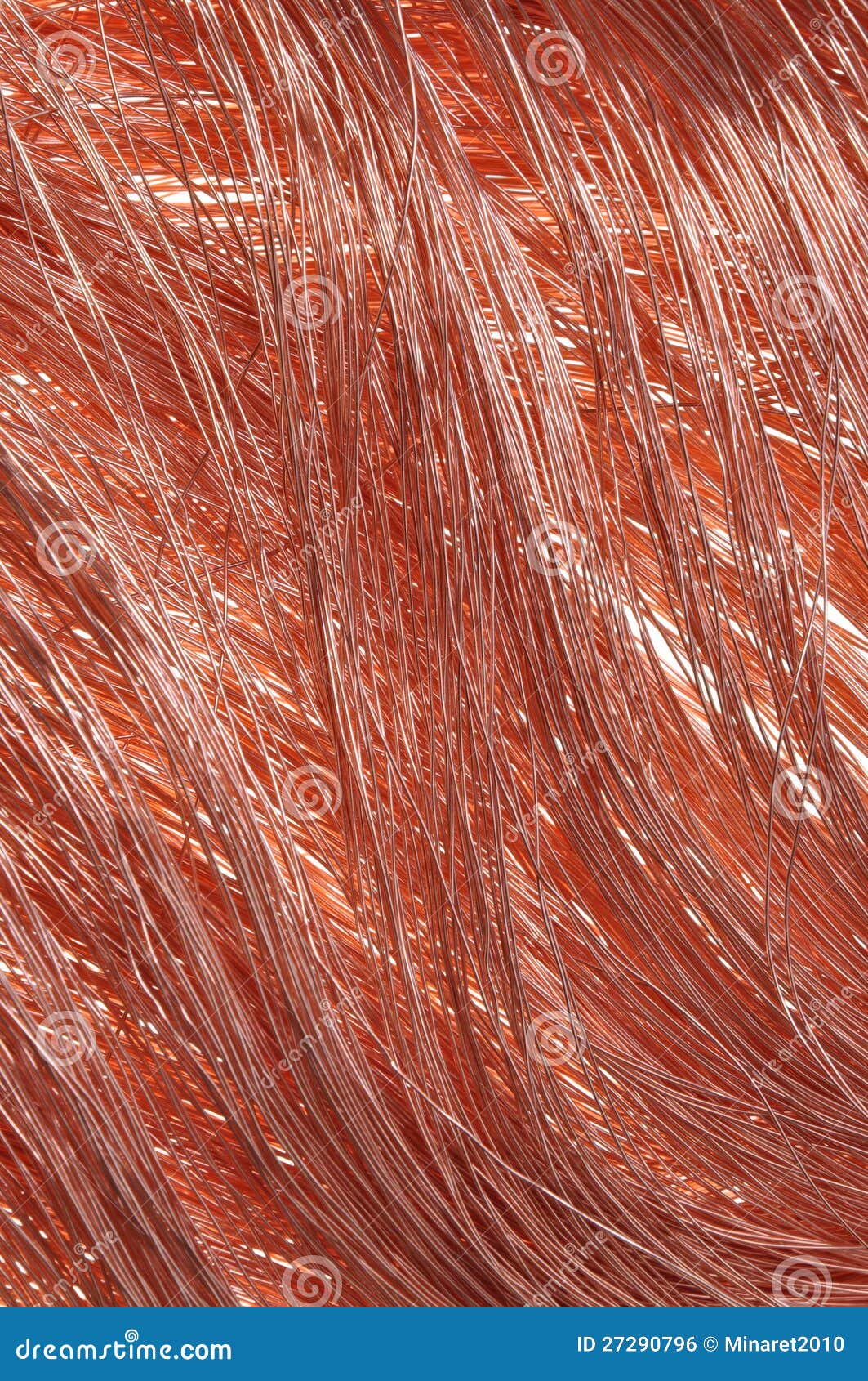 Copper wire energy carrier stock photo. Image of long 27290796
