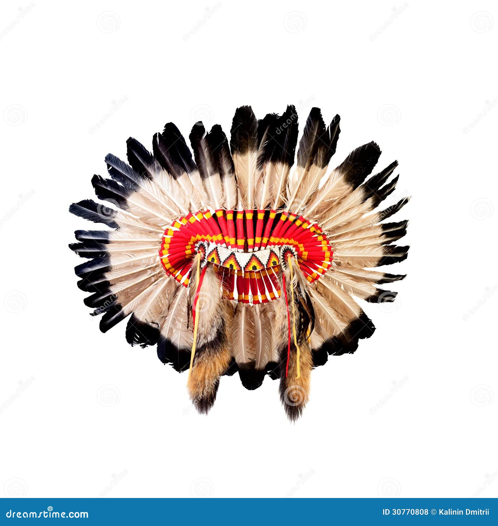 Copricapo Del Capo Indiano Del Nativo Americano Fotografia Stock - Immagine  di antico, capo: 30770808
