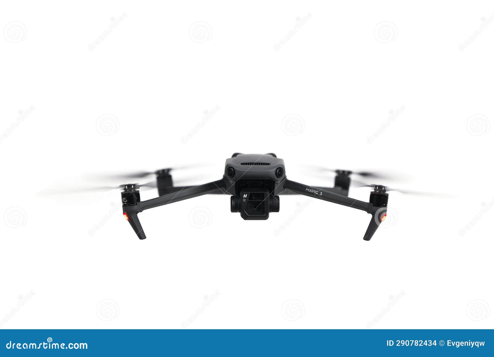 Copter in Flight. DJI Mavic 3 Flying on Withe Background