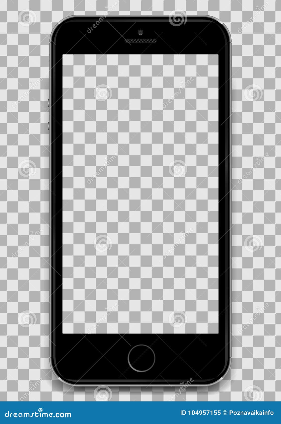 Copy the Black Smartphone into the Apple Iphone 6 Design with a Blank