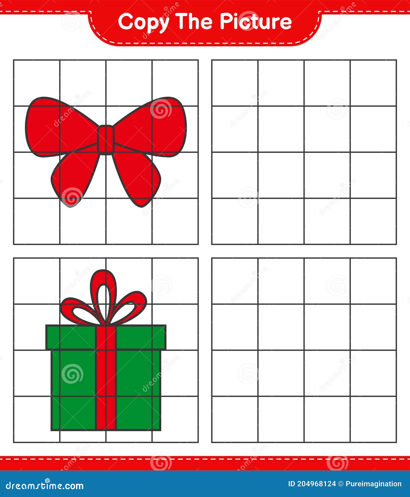 Copy the Picture, Copy the Picture of Ribbons and Gift Boxes Using Grid Lines Stock Vector - Illustration of line, exercise: 204968124 Copy the Picture, Copy the Picture of Ribbons and Gift Boxes Using Grid Lines Stock Vector - Illustration of line, exercise: 204968124