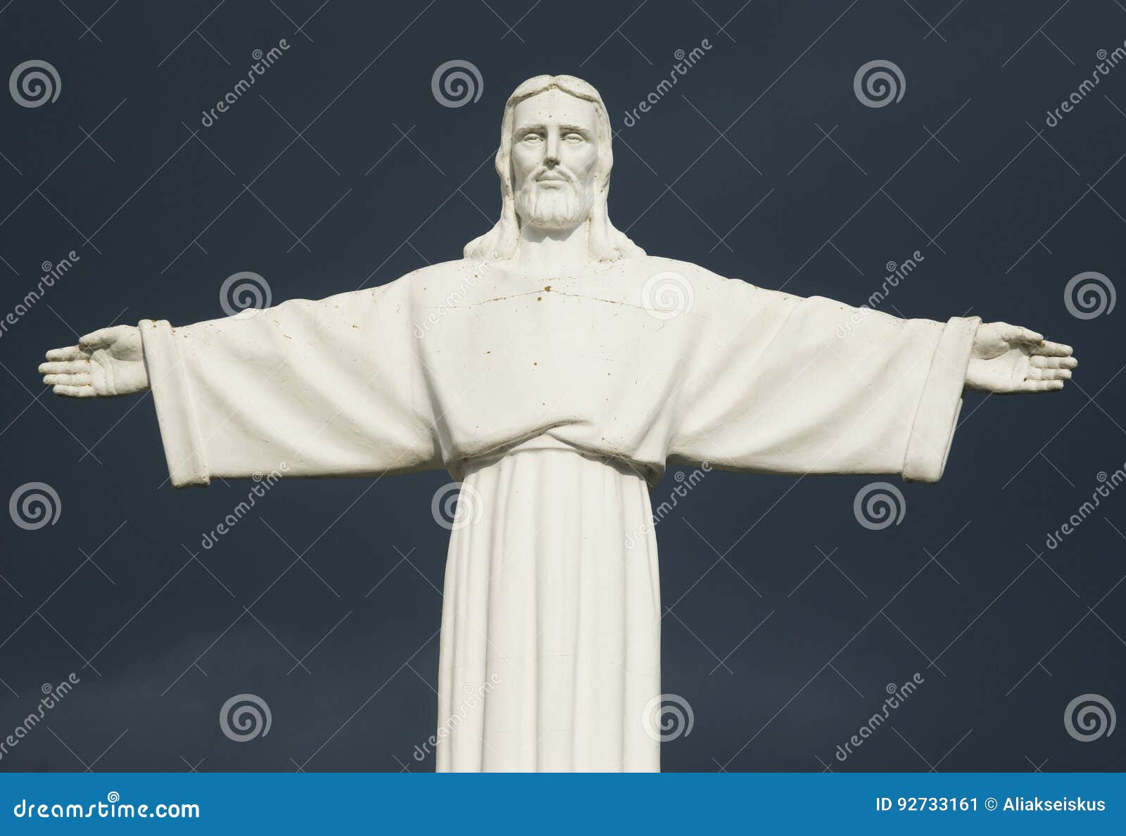 copy of the statue of jesus christ. cristo rei style.