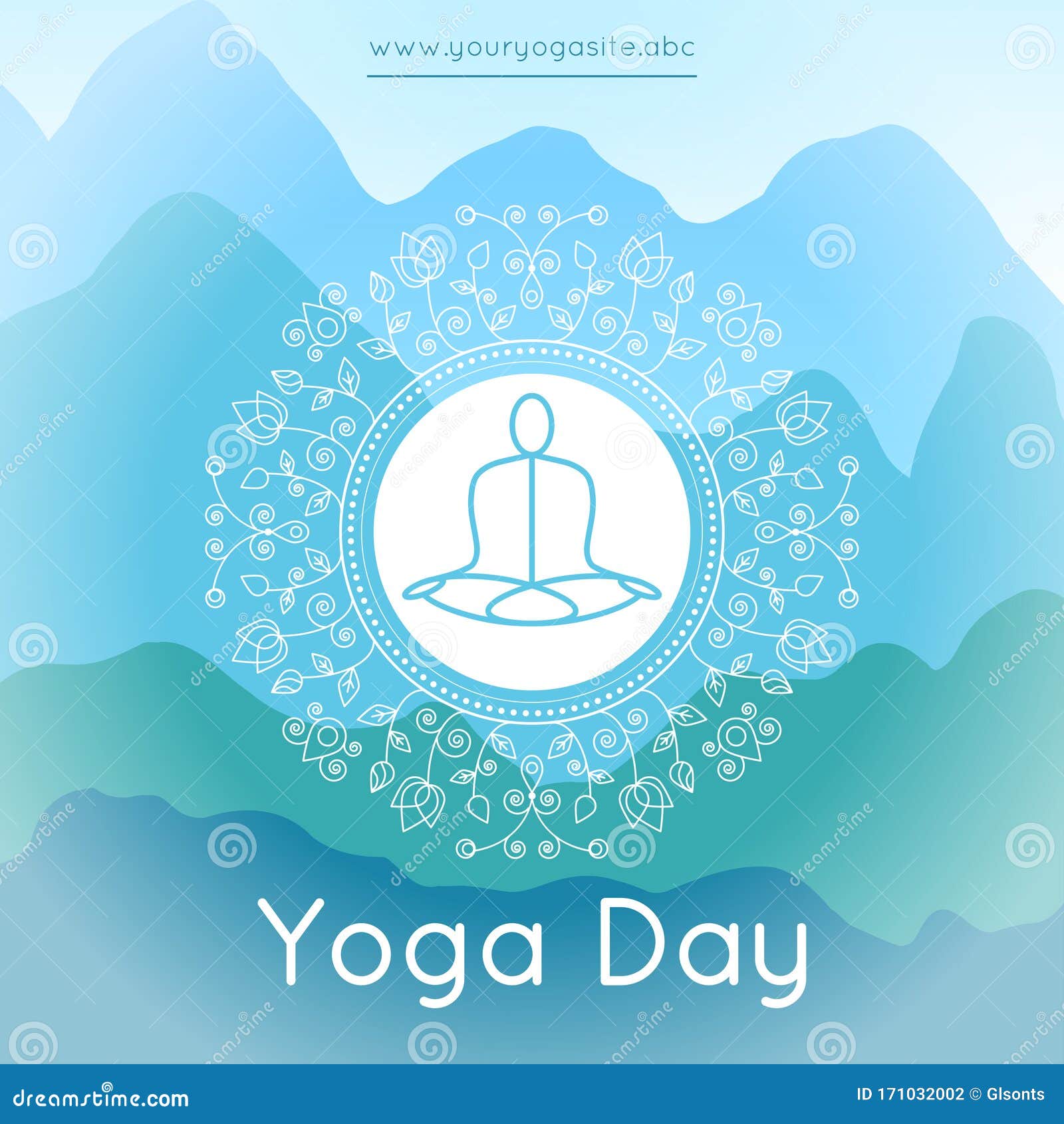 Template of Poster for International Yoga Day Stock Vector - Illustration  of icon, flat: 171032002
