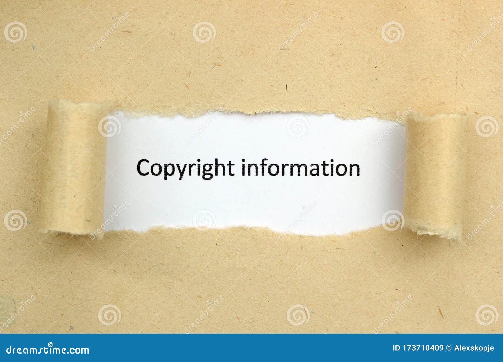 Copyright information stock image. Image of information 173710409