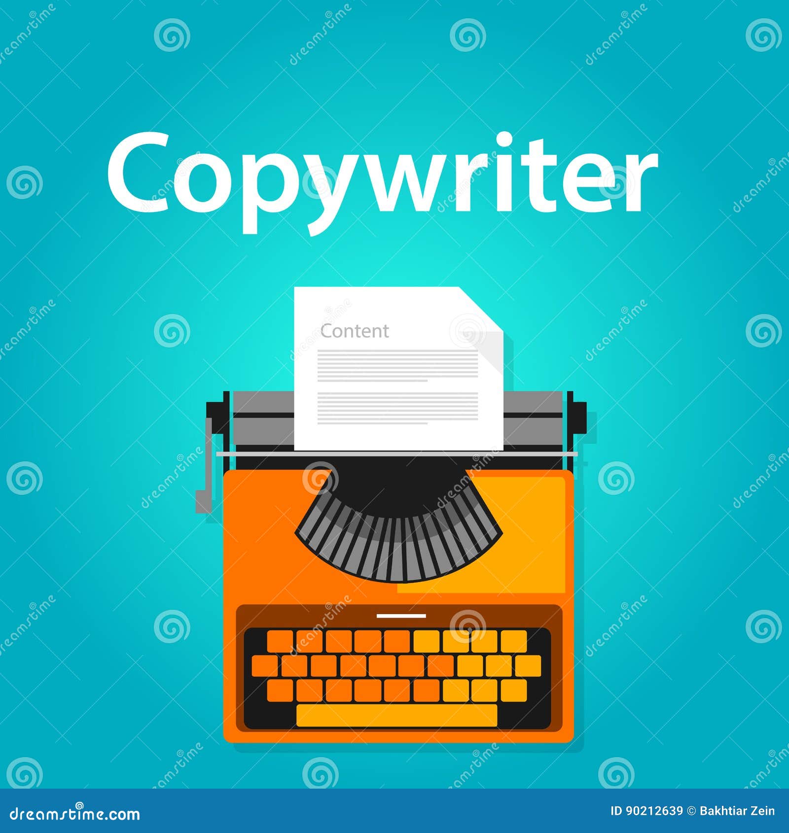 Copywriter Jobs Typing Machine Typewriter Office Working Vacancy Stock