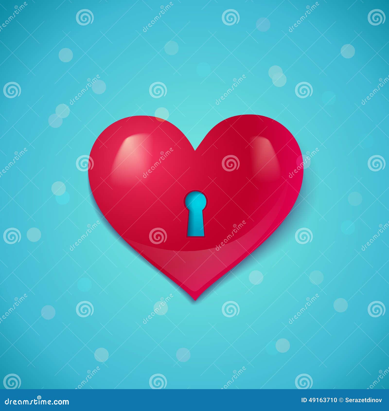 Coração Com Buraco Da Fechadura Ilustração do Vetor - Ilustração de  silhueta, vermelho: 49163710, image size:1600x1690