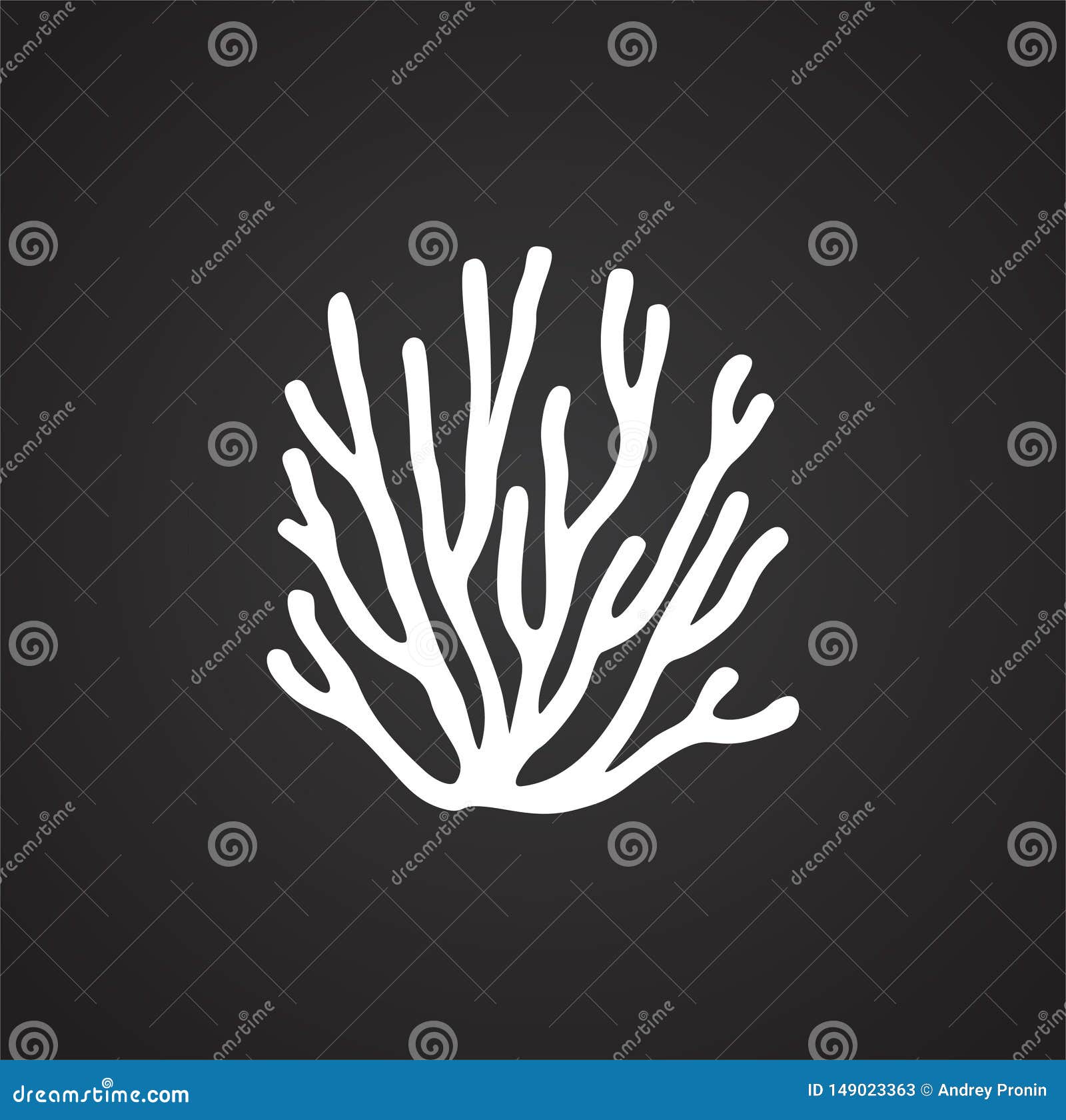 Coral Icon on Background for Graphic and Web Design. Simple Illustration  Stock Vector - Illustration of aquatic, environment: 149023363