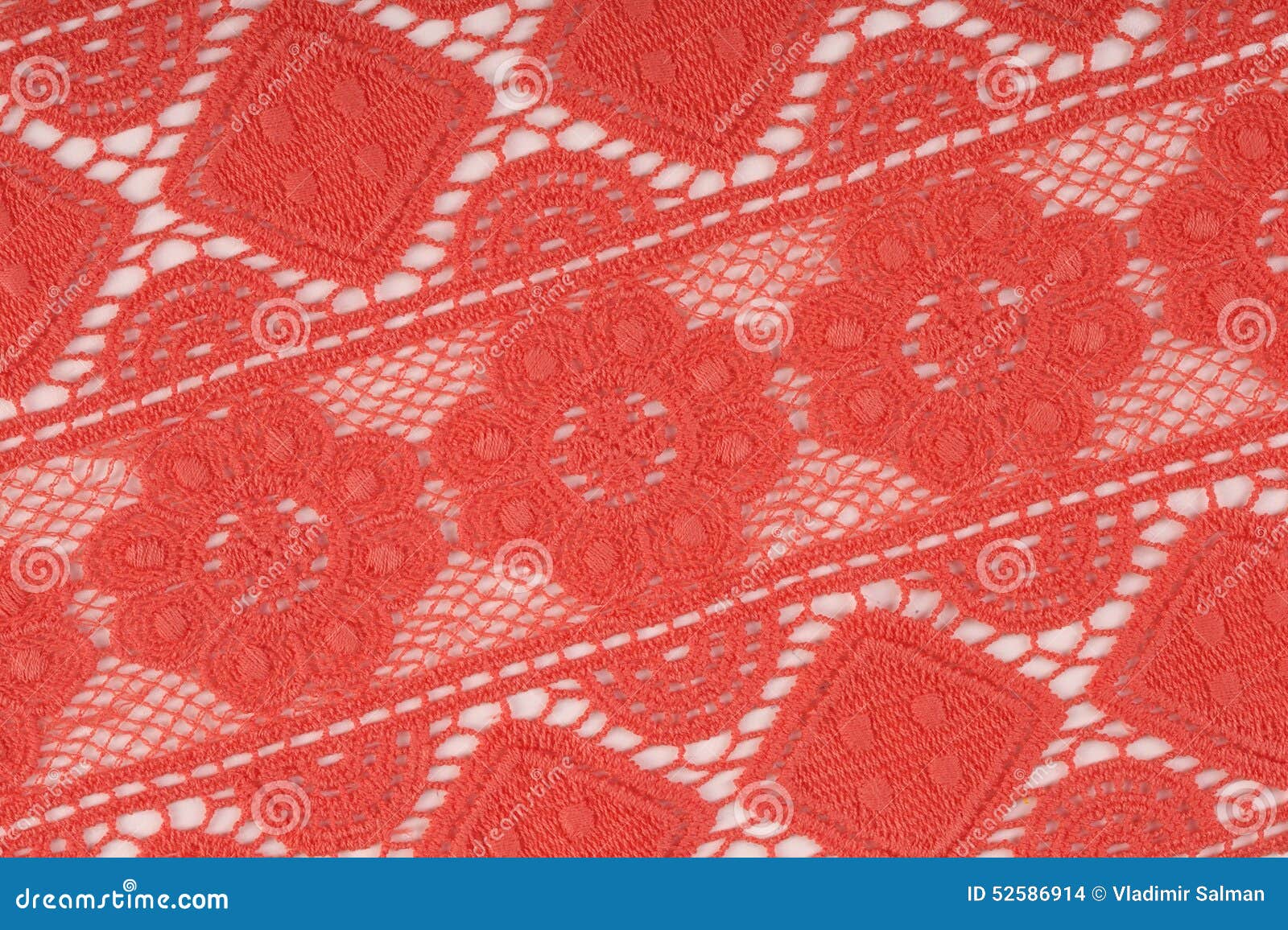 Coral lace stock photo. Image of style, romantic, pattern - 52586914