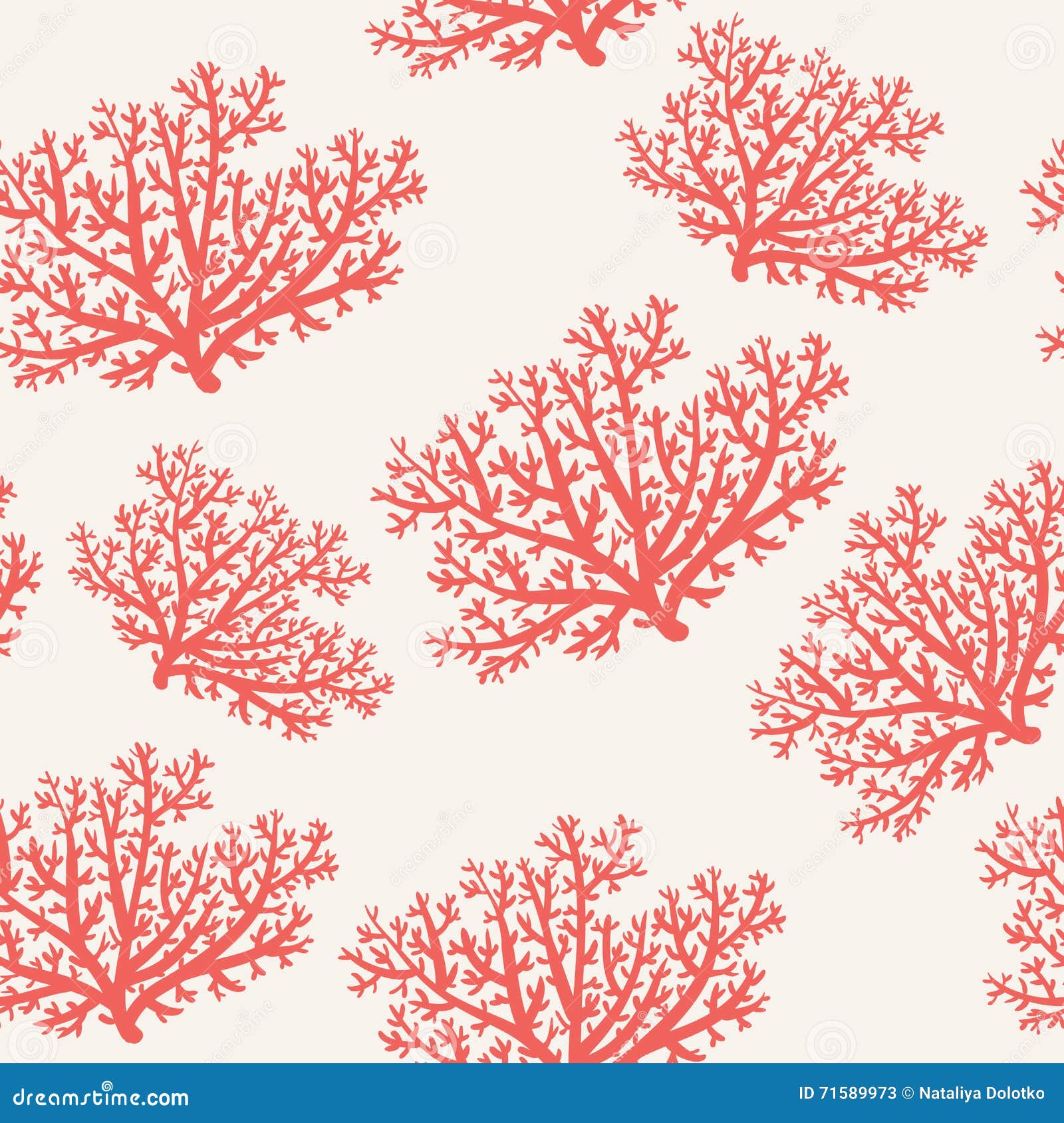 Corals seamless pattern stock vector. Illustration of corals 71589973