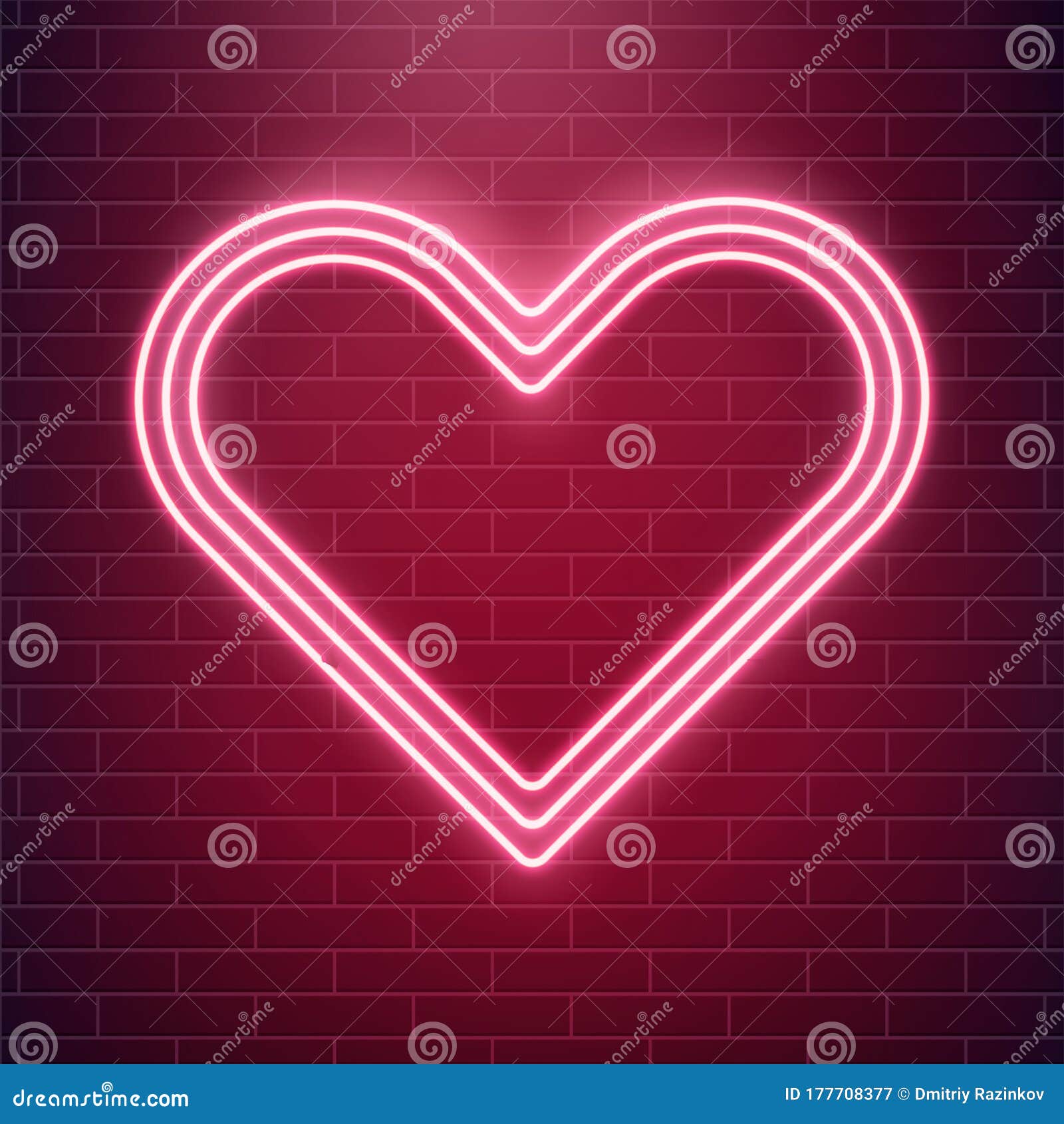 Corazón Del Día Del Amor Neon Valentines. Signo De Neón De Corazón. Portada  De Amor De Arte Pop. Ilustración del Vector - Ilustración de eléctrico,  brillante: 177708377
