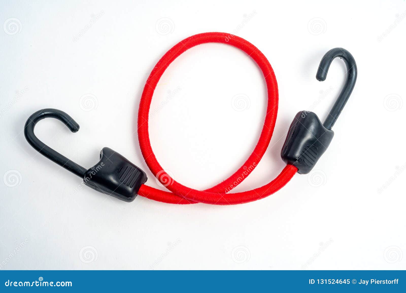 Corde Elastiche Con I Ganci Di Plastica Neri Rivestiti E L'elastico  Intrecciato Rosso Immagine Stock - Immagine di cavi, estensione: 131524645