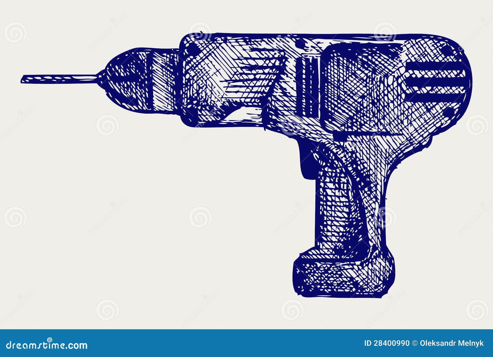 Cordless drill stock vector. Illustration of equipment 28400990