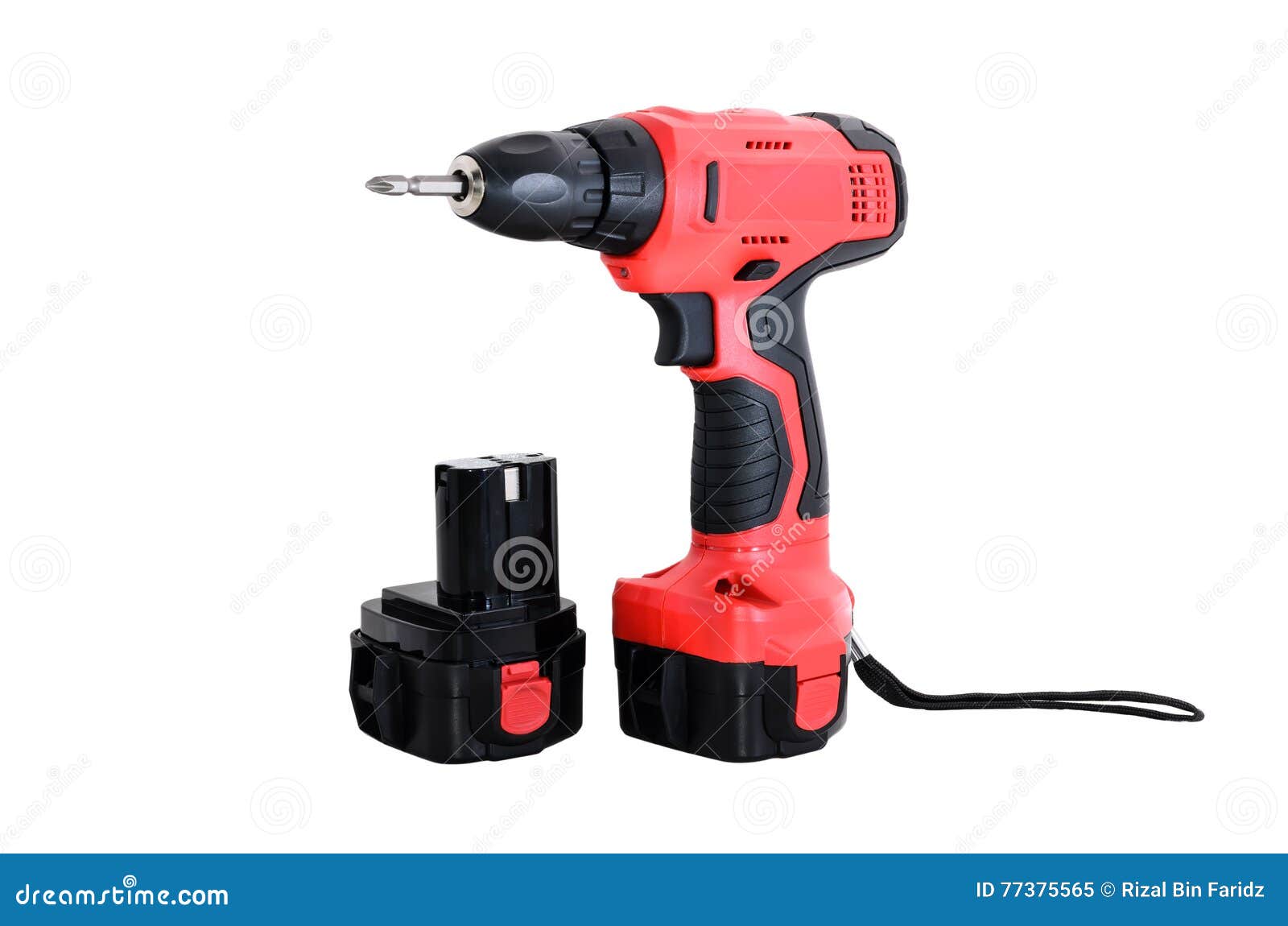 Cordless Drill Machine with Battery Stock Image - Image of manual ...