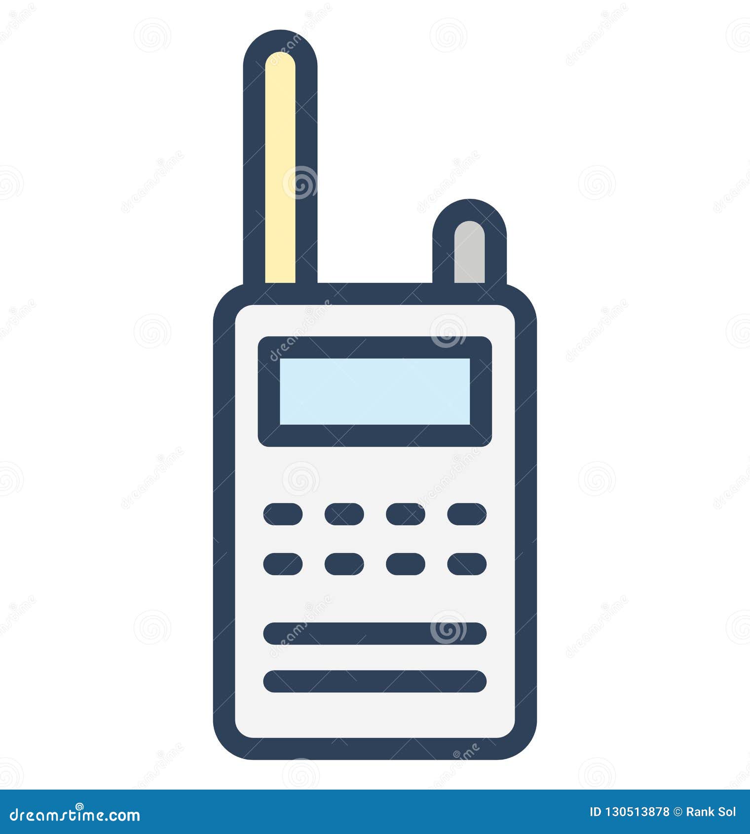 Cordless Phone, Isolated Vector Icon that Can Be Easily Edited