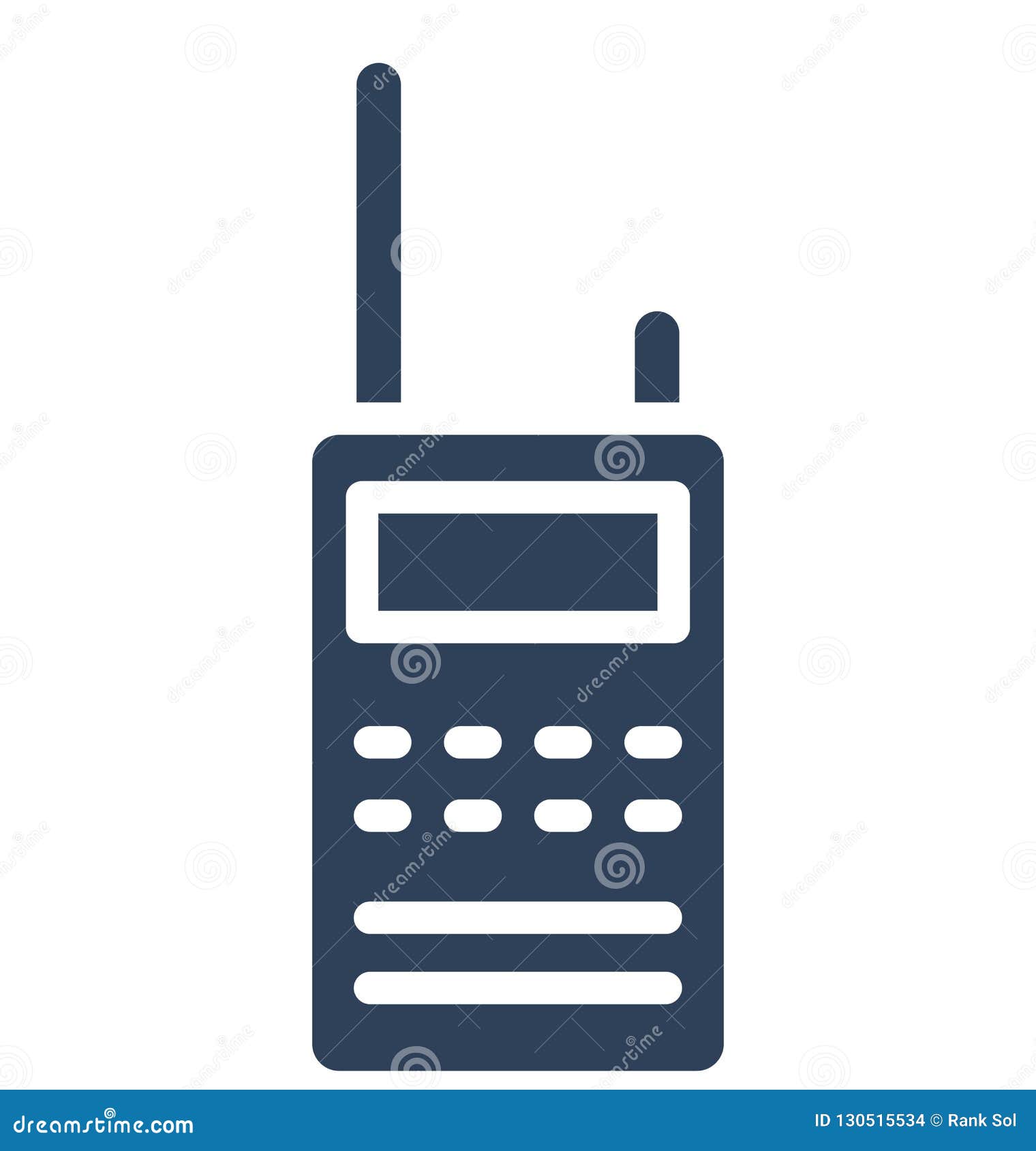 Cordless Phone, Isolated Vector Icon that Can Be Easily Edited