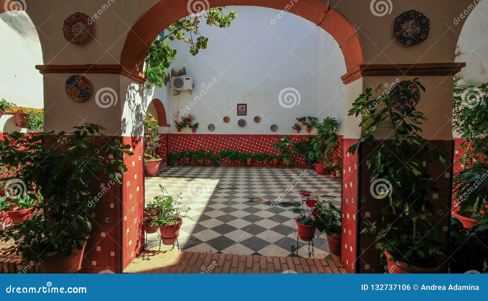 cordova cordoba old building interior spain espana andalusia