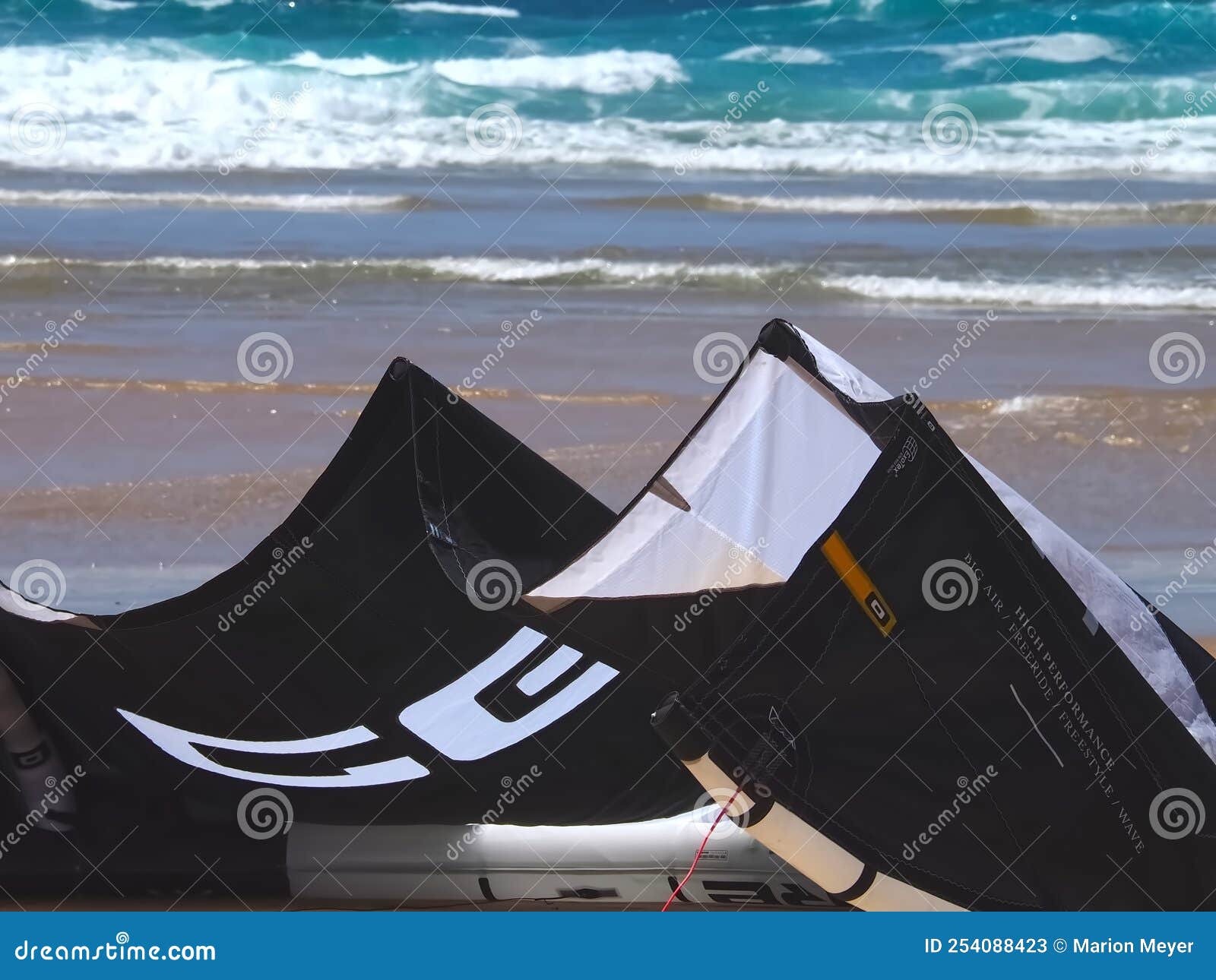 Core Kite Surfing Umbrella 11 at the Beach Editorial Stock Photo
