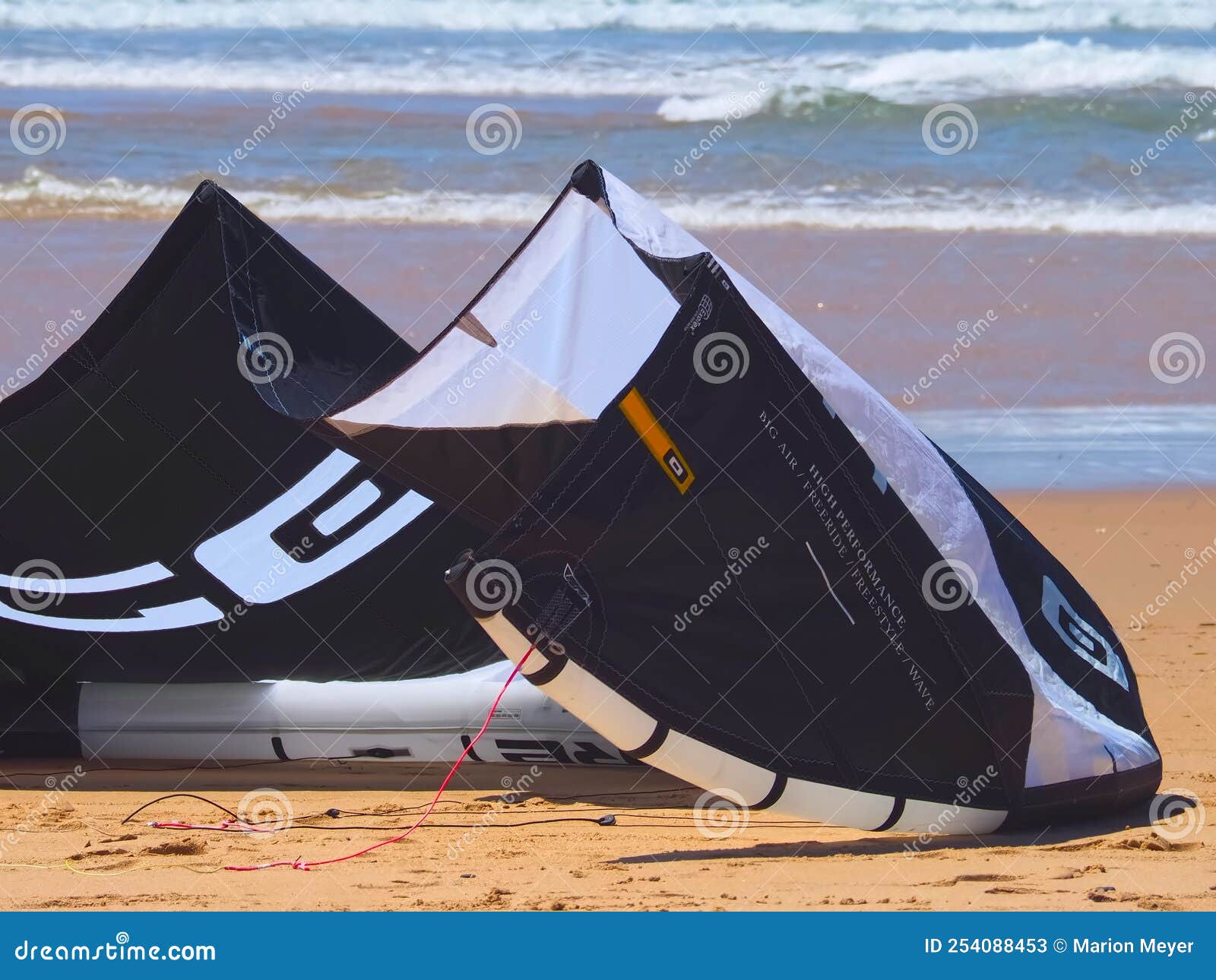 Core Kite Surfing Umbrella 11 at the Beach Editorial Stock Photo