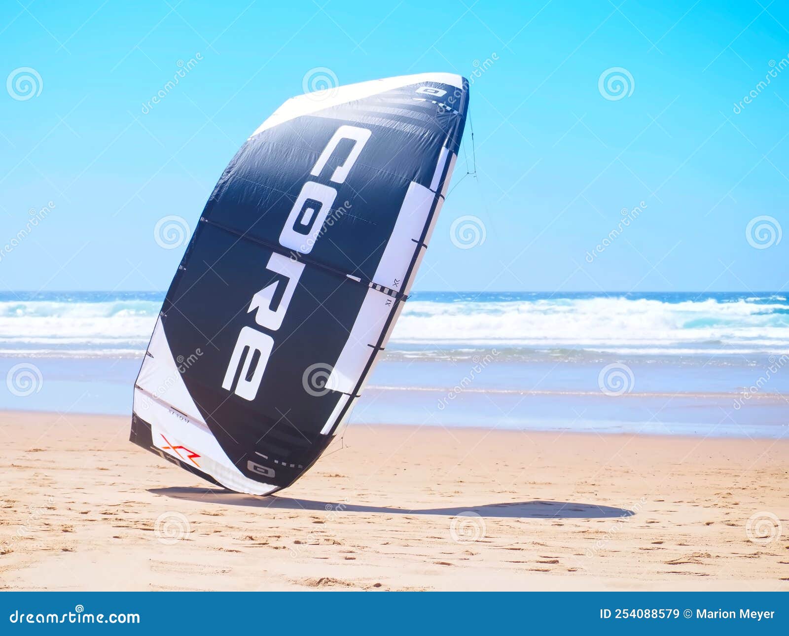 Core Kite Surfing Umbrella 11 at the Beach Editorial Stock Image