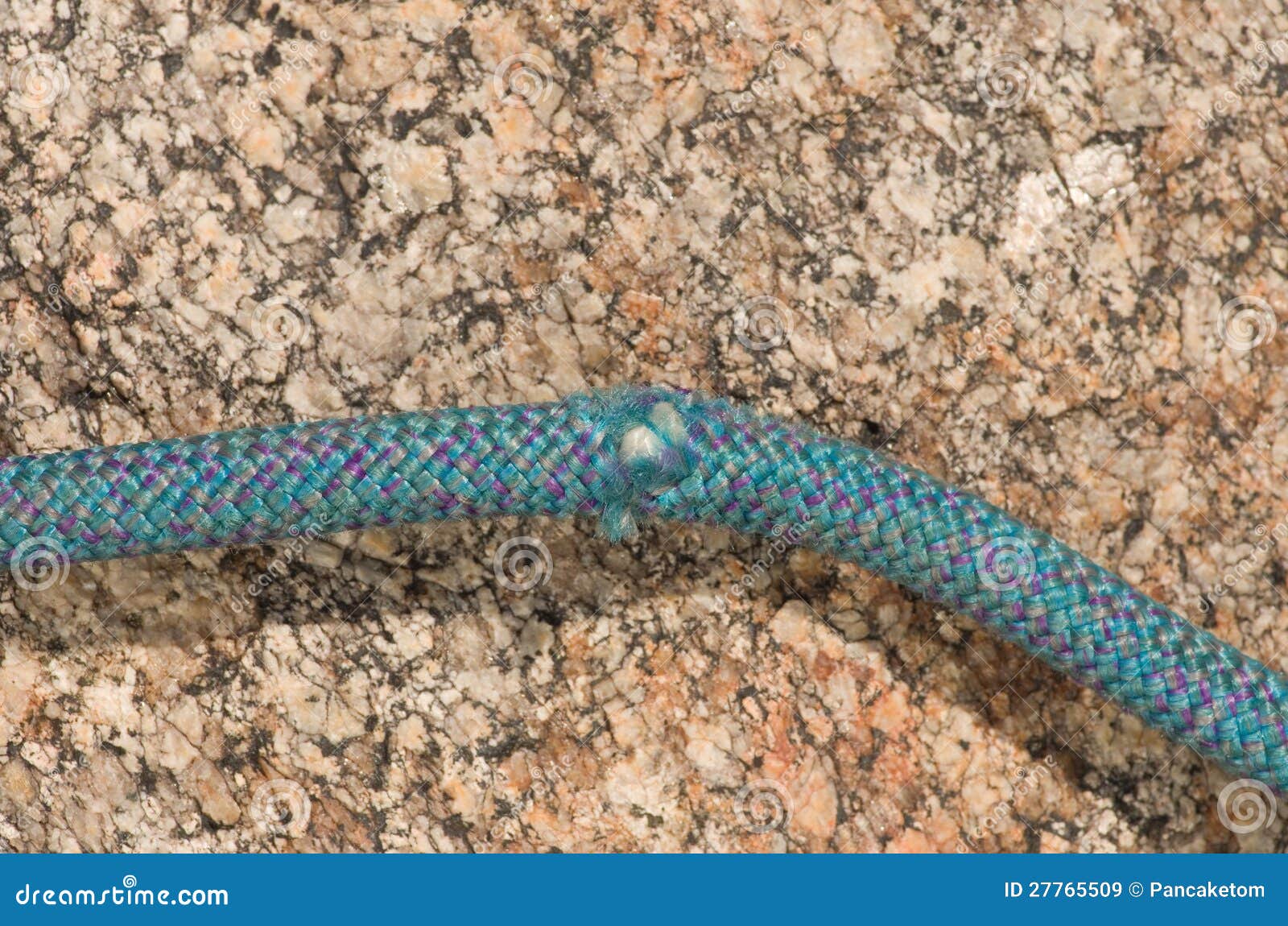 Core Shot Climbing Rope stock image. Image of rock, detail 27765509