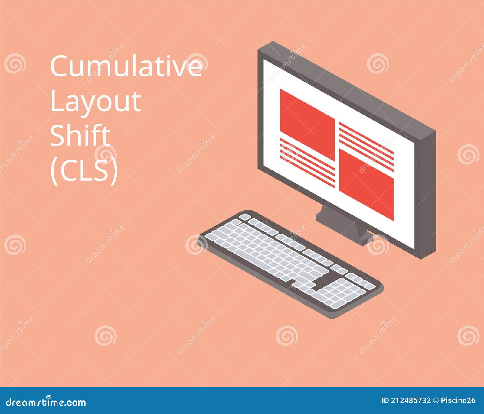 Core Web Vitals For Cumulative Layout Shift Cls Stock Vector Core Web Vitals For Cumulative Layout Shift Cls Stock Vector
