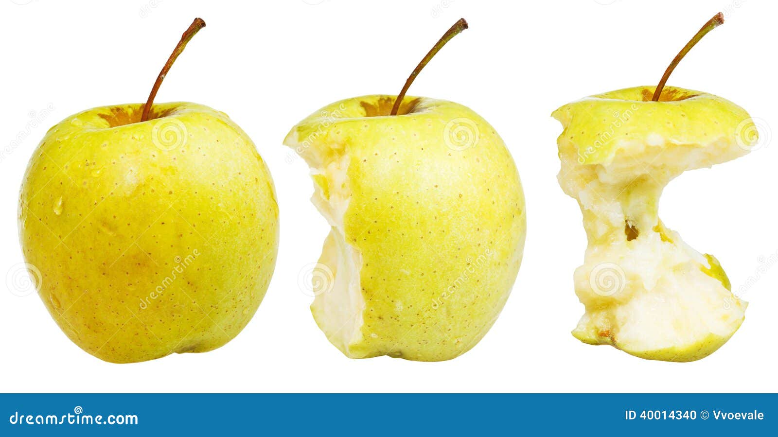 Core and Whole Golden Delicious Apple Stock Photo Image of core